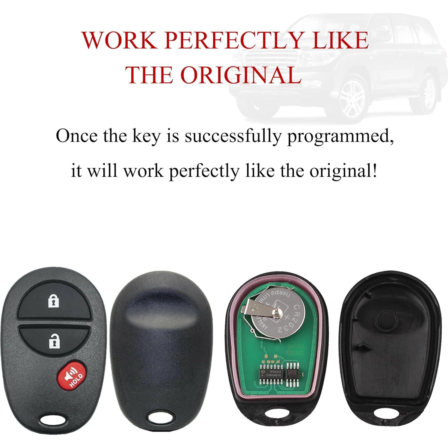 Control Remoto MechanMagic para Toyota 2007-2017 3 Botones