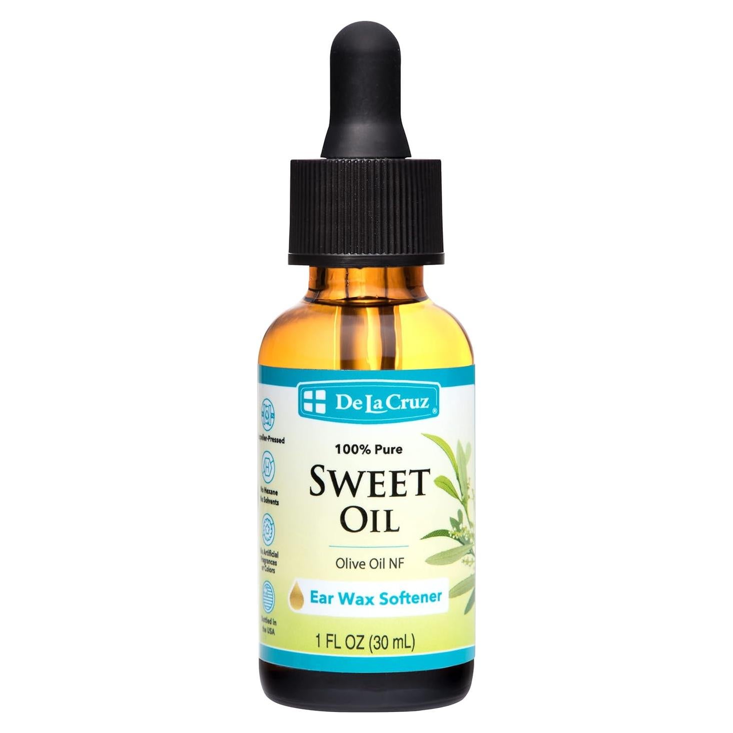 Aceite Dulce Puro De La Cruz para Oídos 29.57 ml - Natural