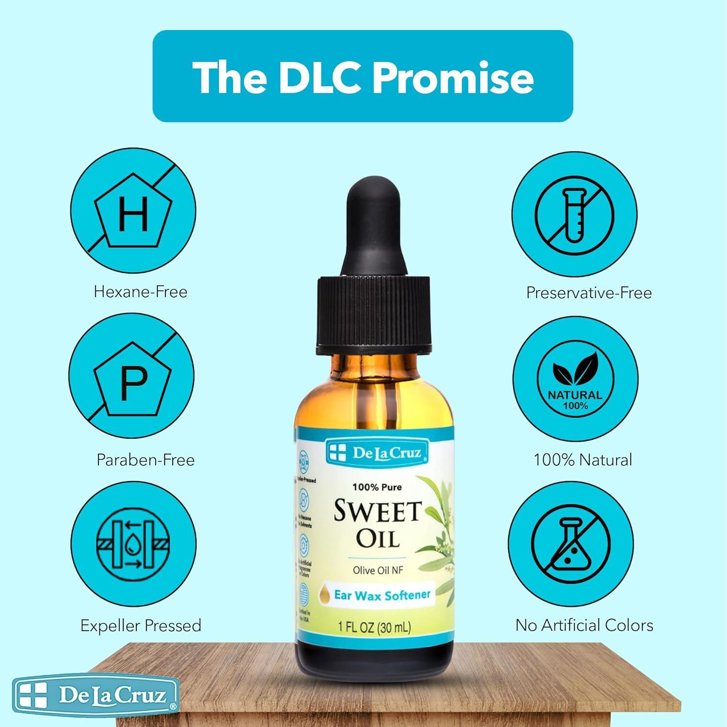 Aceite Dulce Puro De La Cruz para Oídos 29.57 ml - Natural