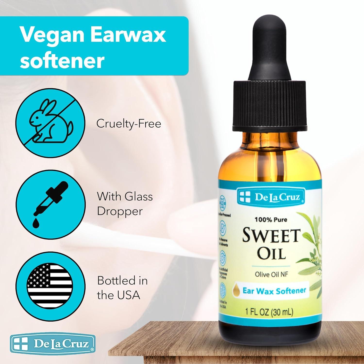 Aceite Dulce Puro De La Cruz para Oídos 29.57 ml - Natural