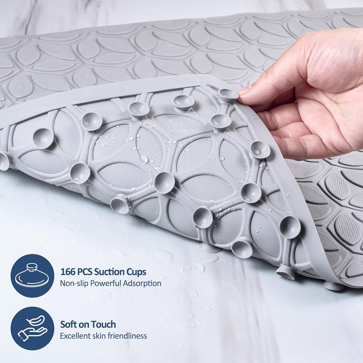 Alfombra Antideslizante OLUFIA 71x40 cm Goma Gris