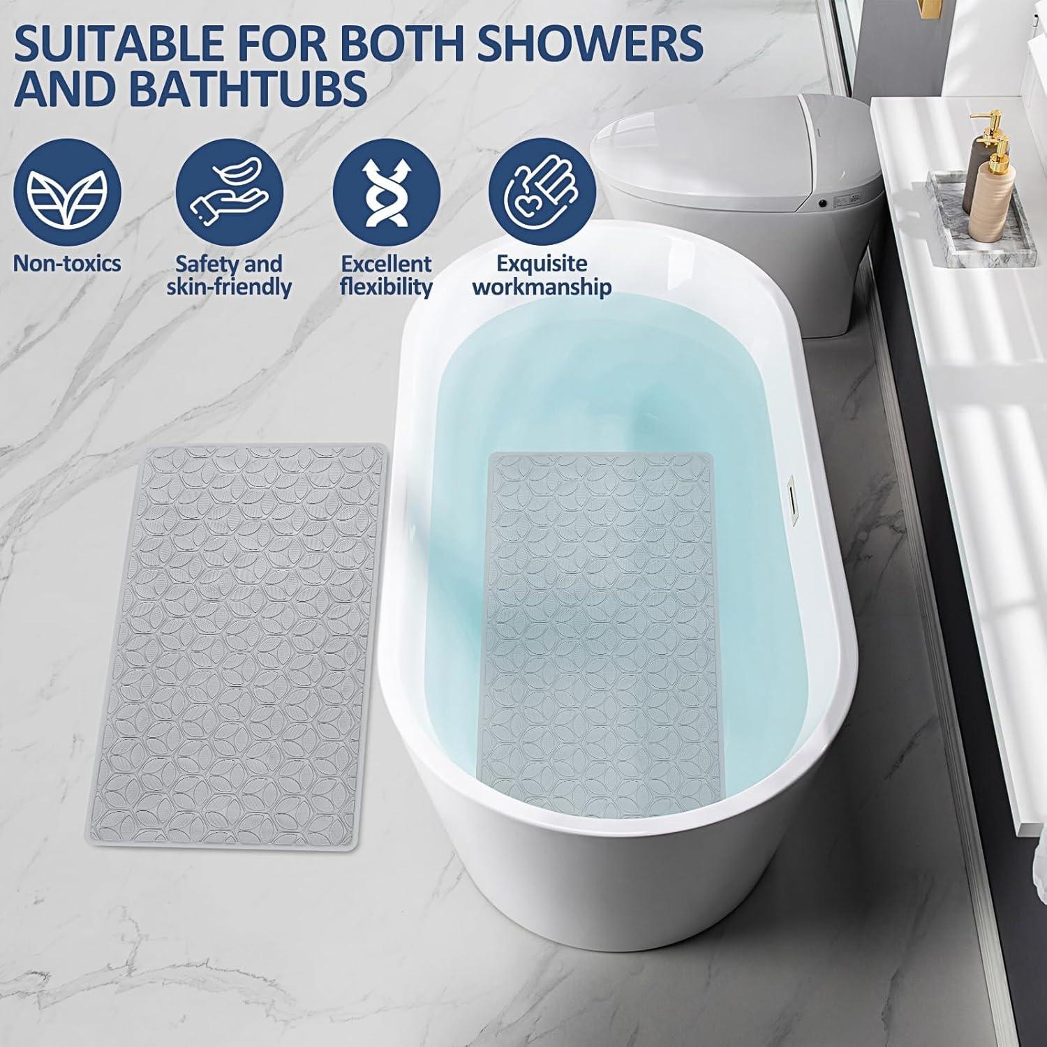 Alfombra Antideslizante OLUFIA 71x40 cm Goma Gris