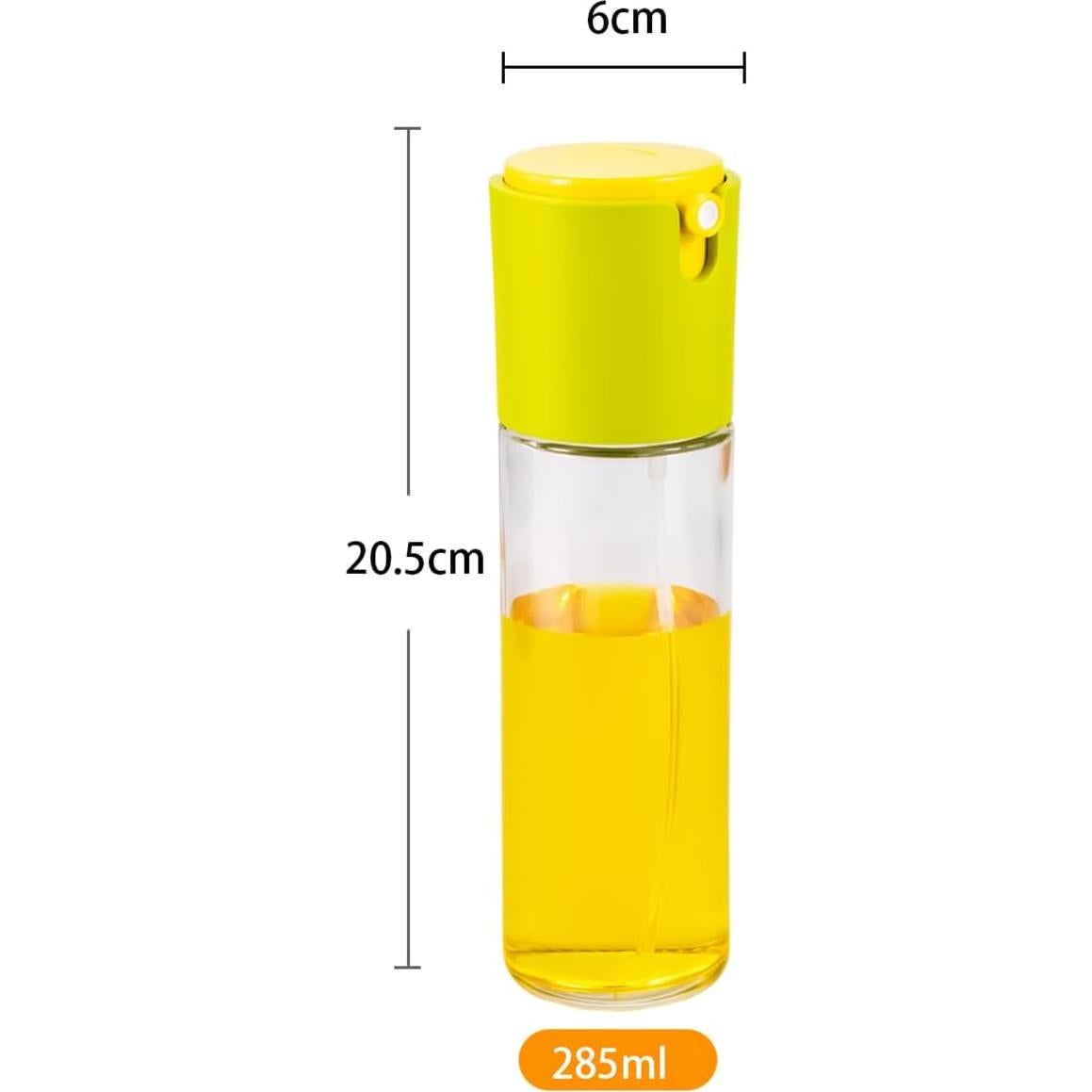 Rociador de Aceite RFetomax 285ml Vidrio Verde 2 en 1