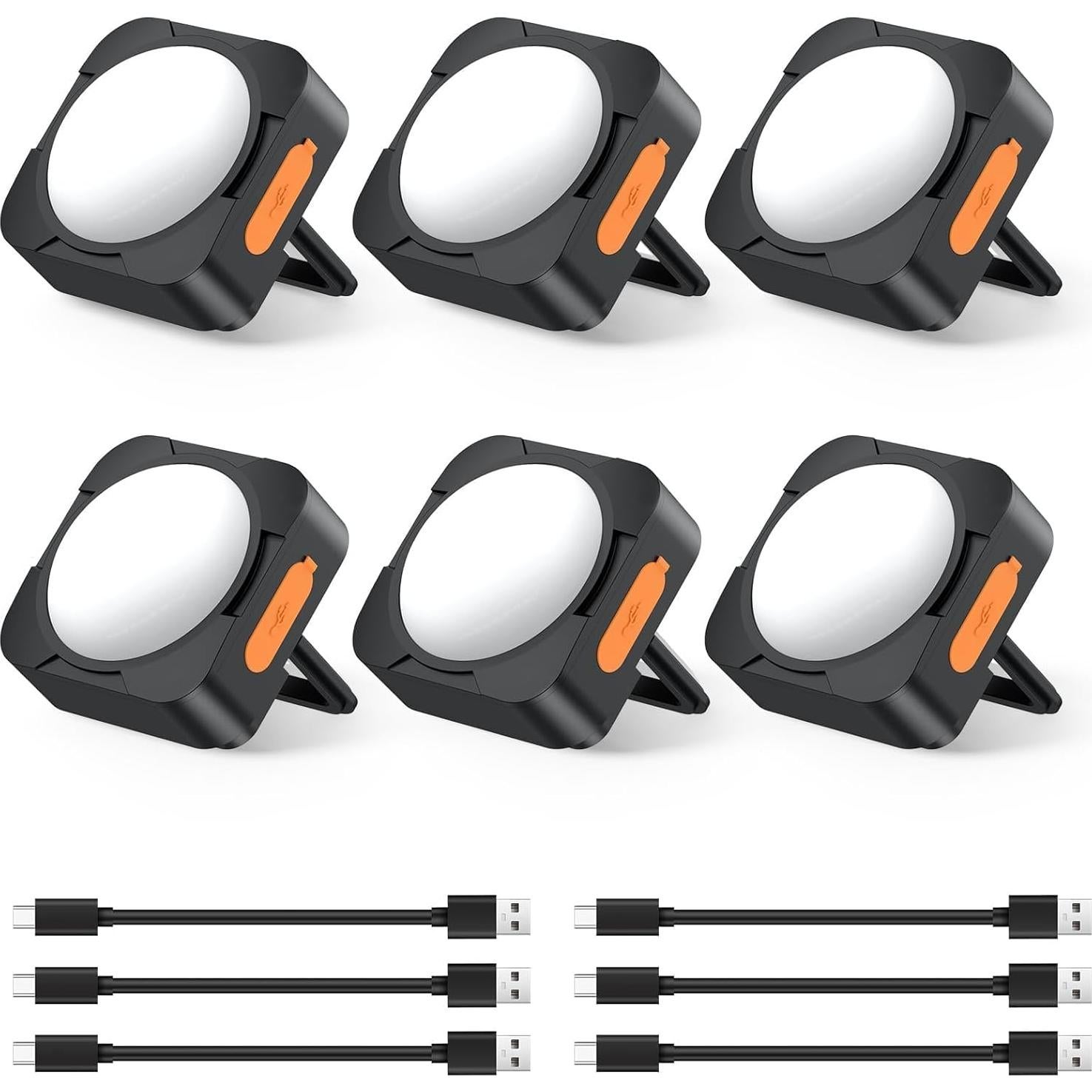 Luces de Camping Recargables FLY2SKY 6 Pcs LED Portátiles