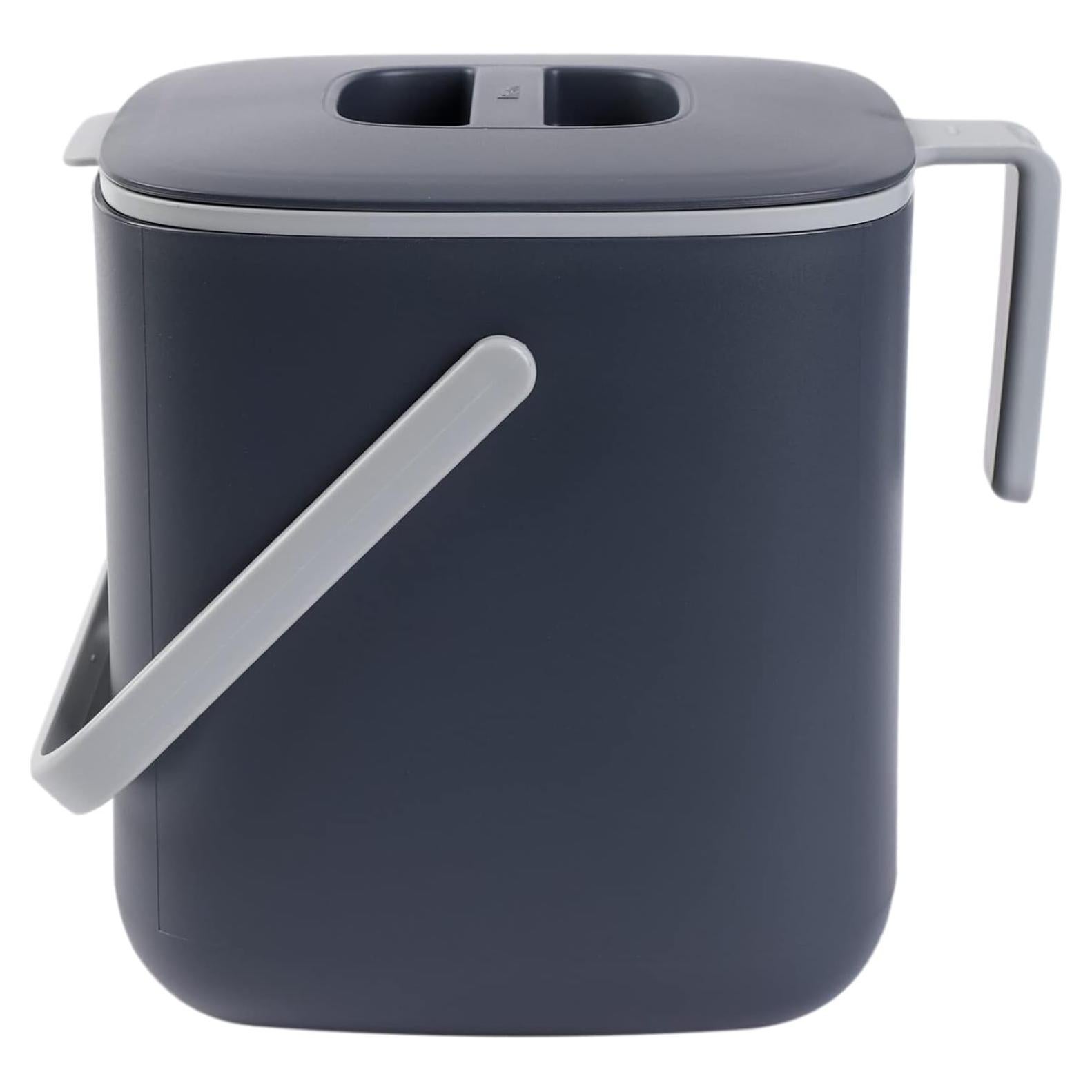 Cubo de Compostaje de Cocina Blue Ginkgo 2.6L Gris Hermético