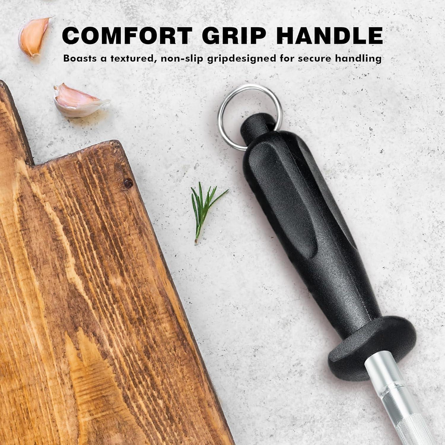 Varilla Afiladora de Cuchillos FANERFUN 33 cm Acero al Carbono