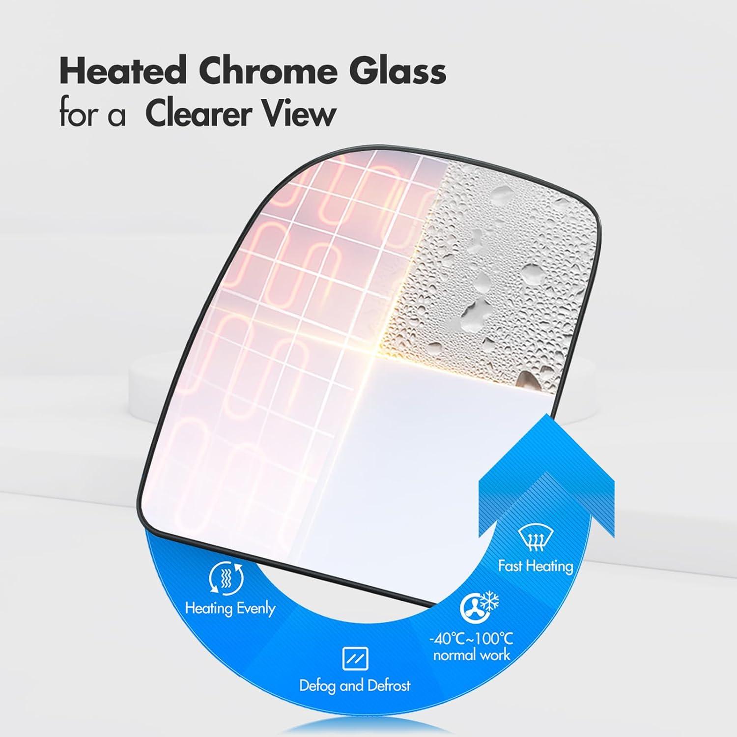 Espejo Lateral Izquierdo Calentado Ford F250 F350 1999-2007