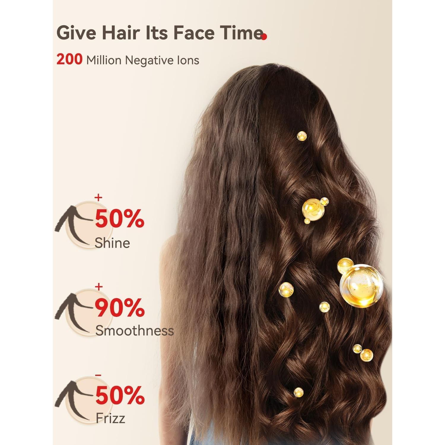 Secador de Pelo Iónico HEXTEK 160000 RPM Gris 730g