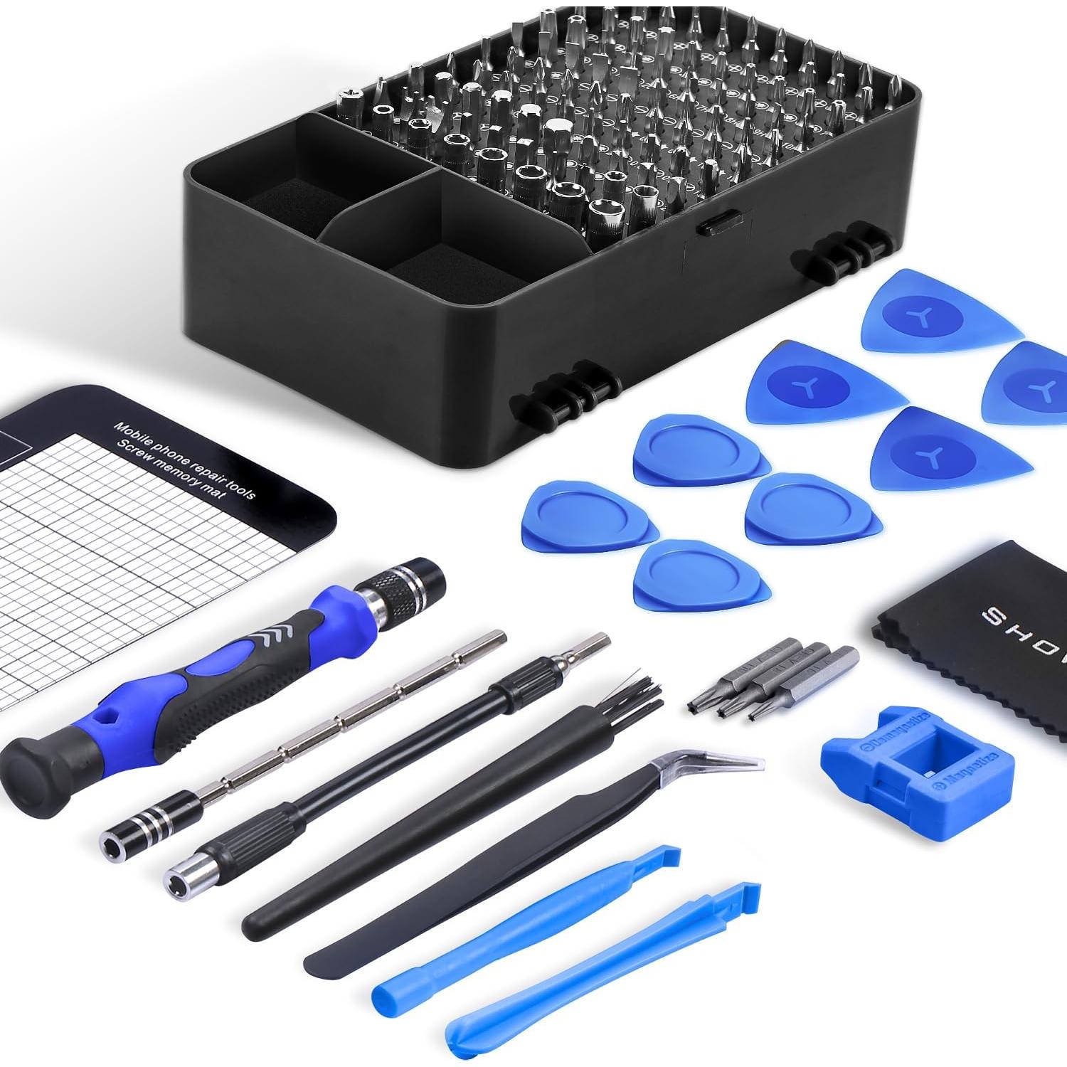 Kit de Destornilladores de Precisión SHOWPIN 126 en 1 - Herramientas para PC y Electrónica