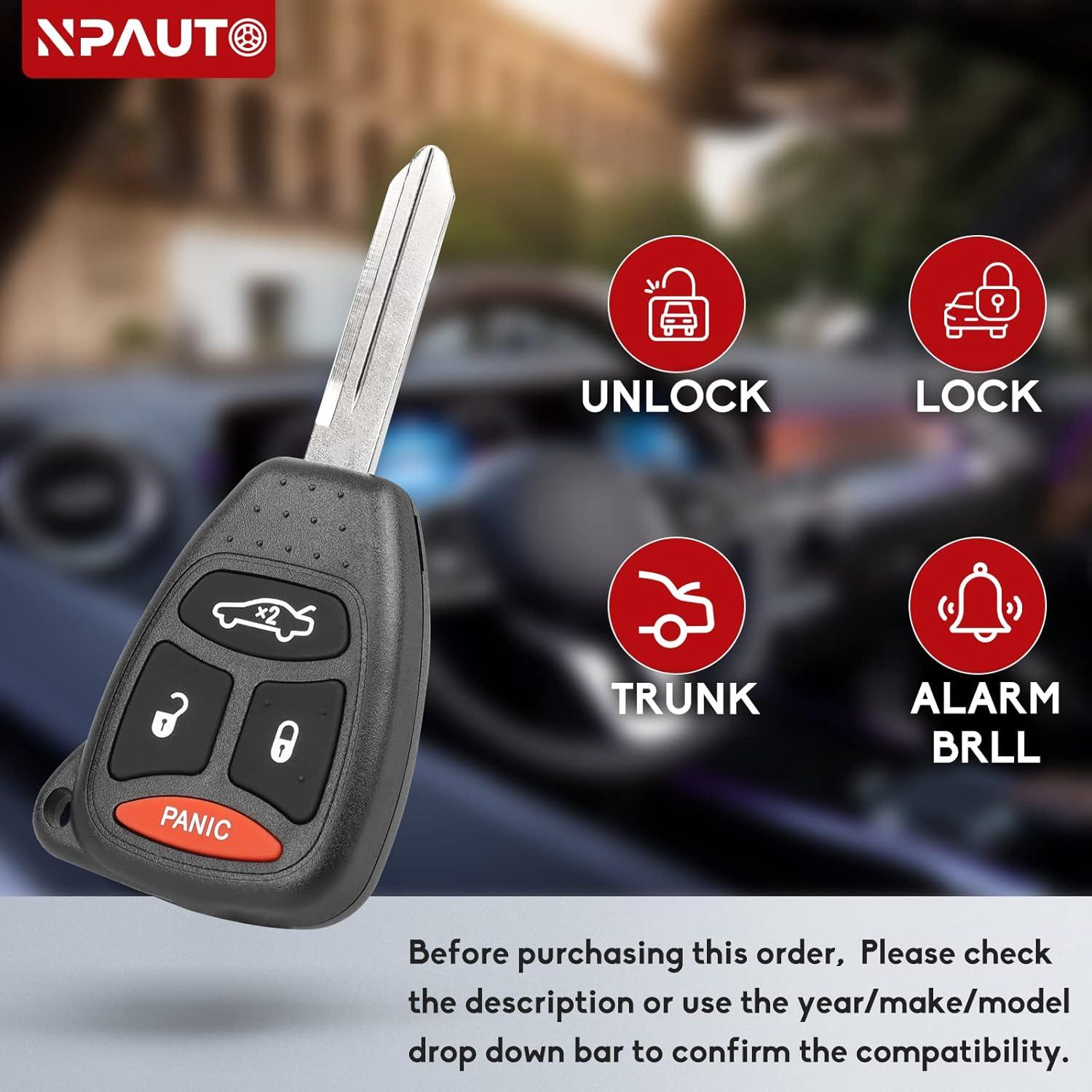 Llavero NPAUTO para Jeep Commander 2006-2007 y más