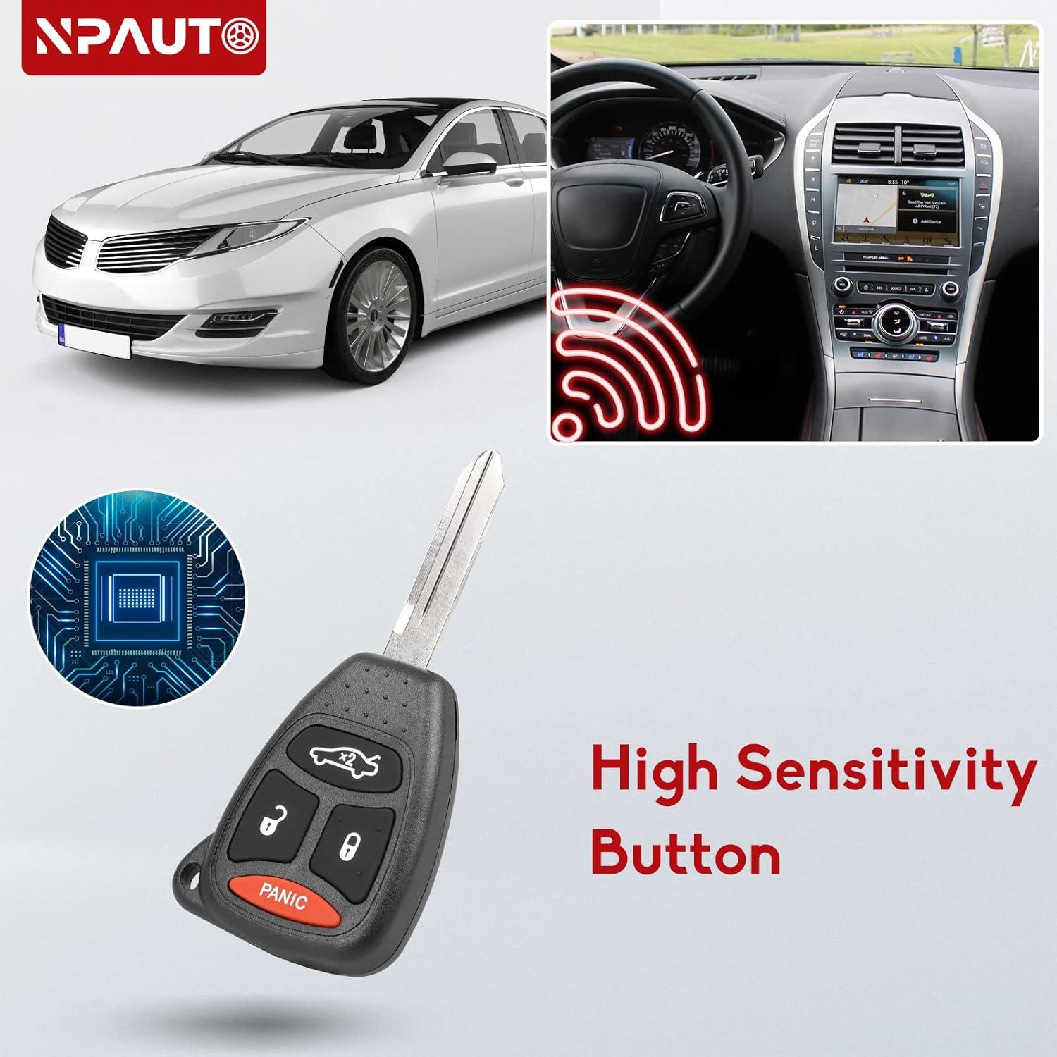 Llavero NPAUTO para Jeep Commander 2006-2007 y más