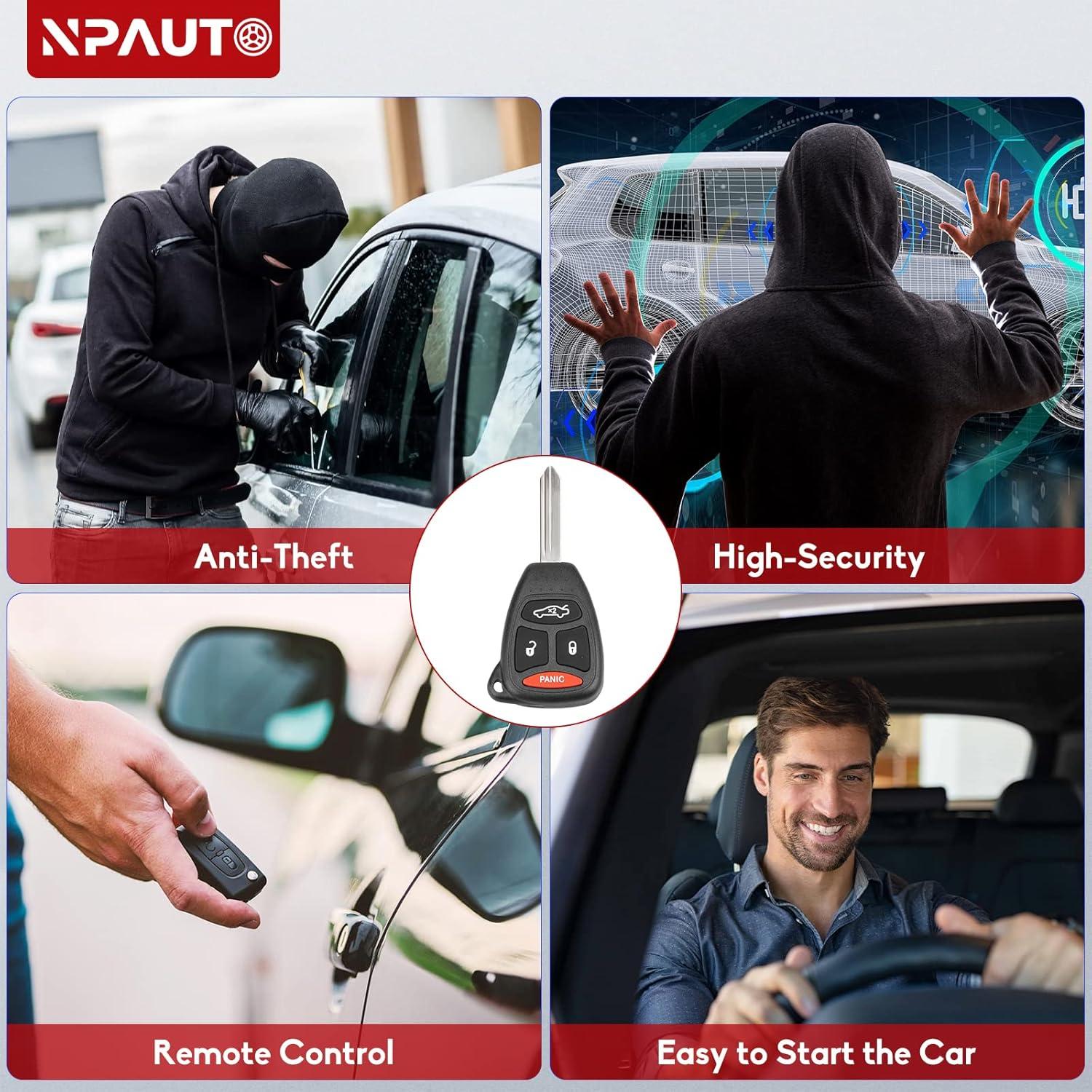 Llavero NPAUTO para Jeep Commander 2006-2007 y más