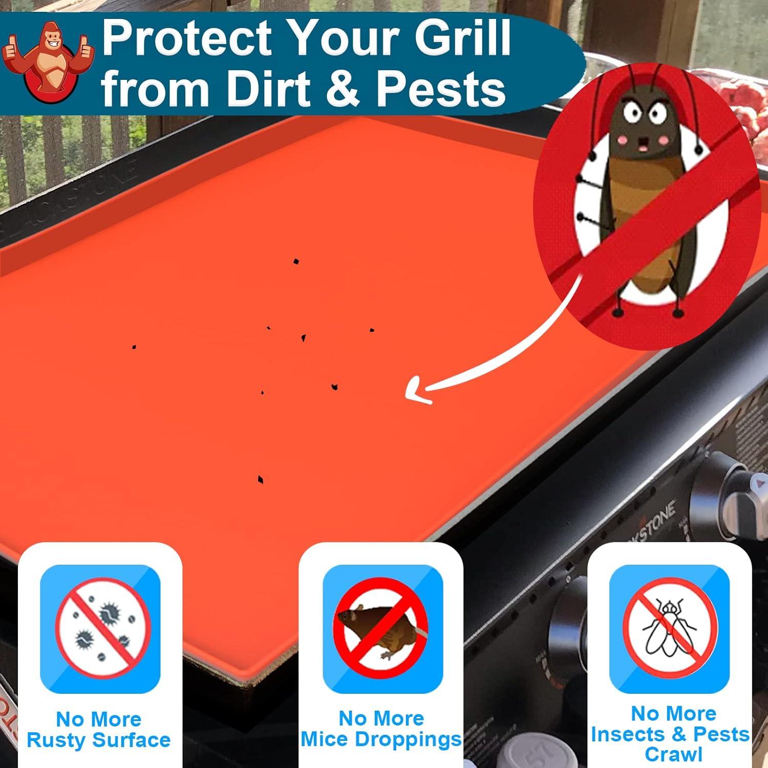 Blackstone Silicone Mat for Griddle Top, Heavy Duty/Non Stick/Reusable Food-grade Protective Mat Cover