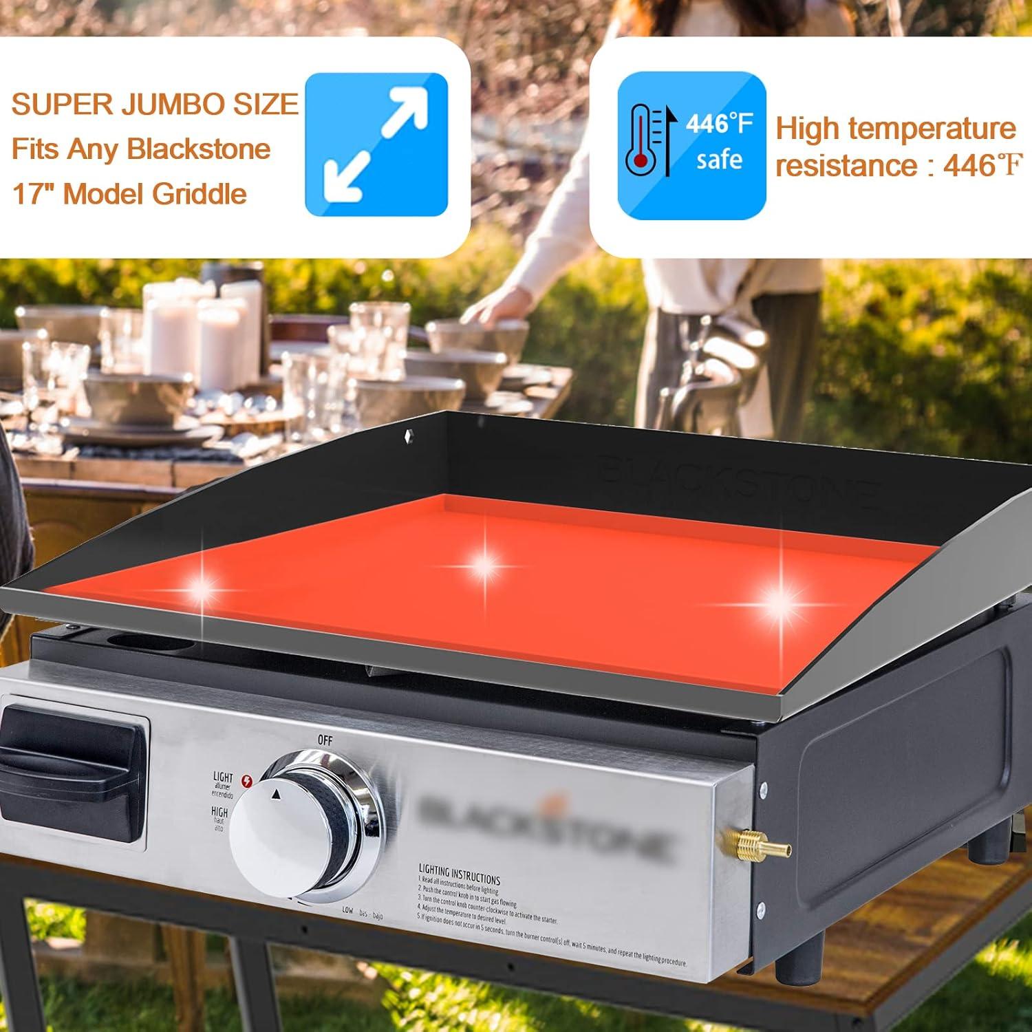 Blackstone Silicone Mat for Griddle Top, Heavy Duty/Non Stick/Reusable Food-grade Protective Mat Cover