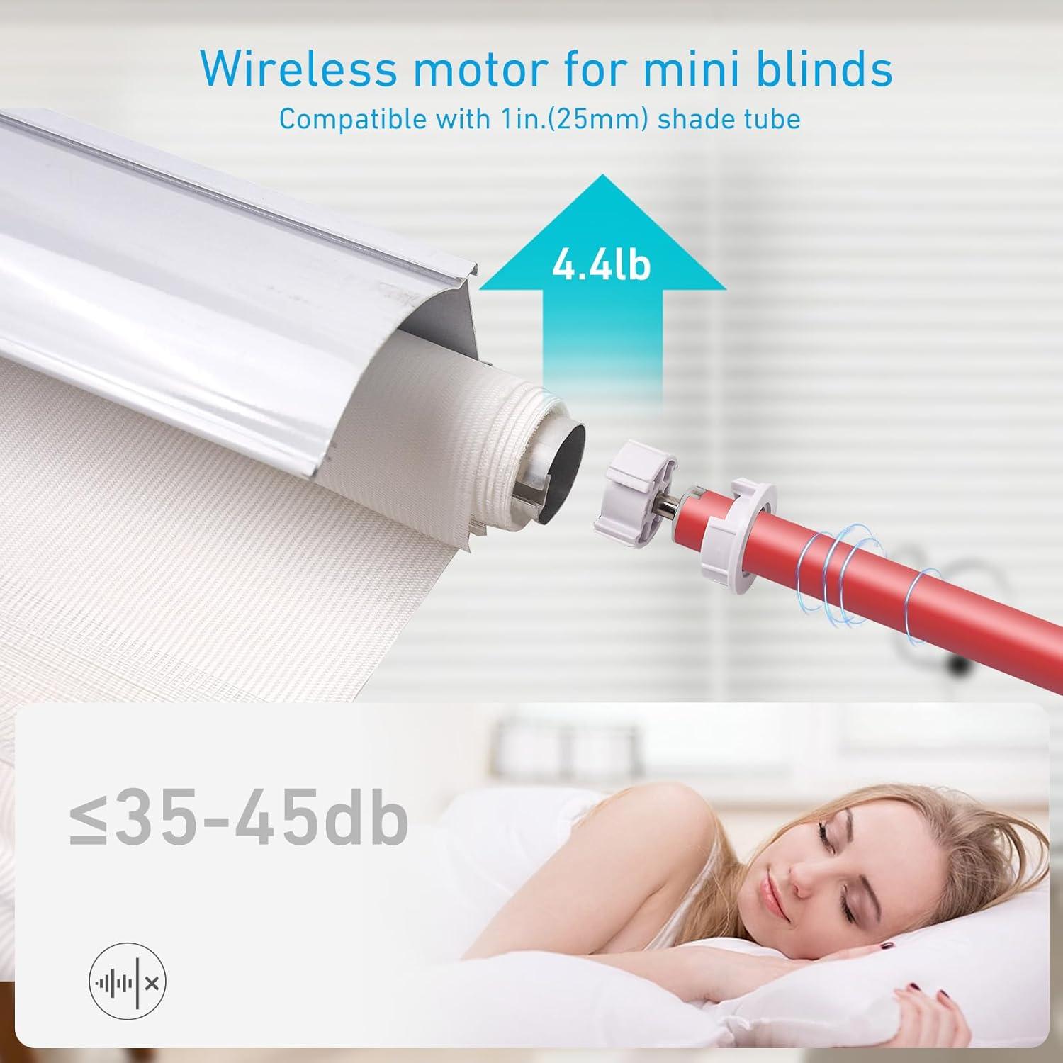 Motor de Cortina Rollerhouse 25mm Inalámbrico Silencioso