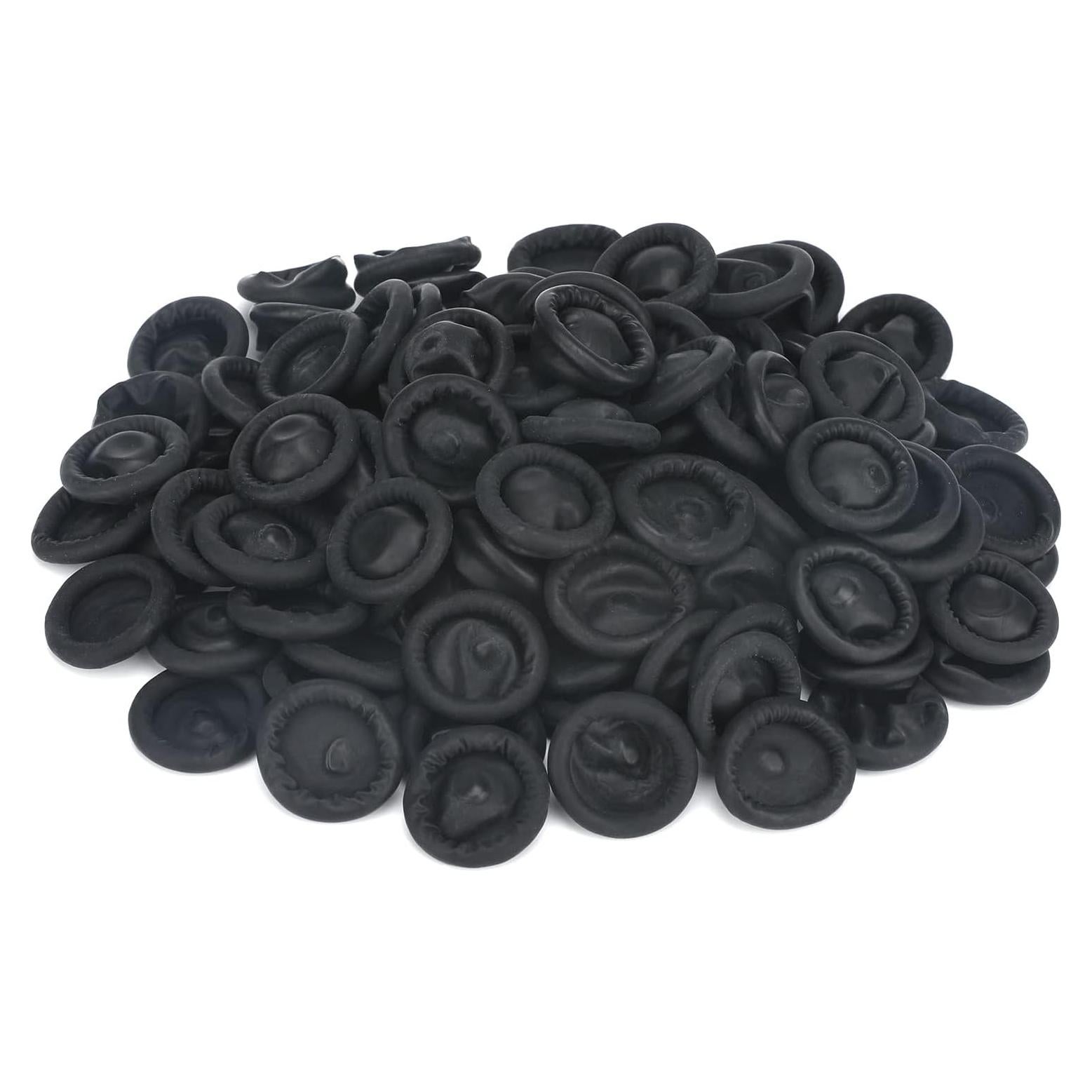 Dedales Desechables de Láttex G2PLUS - 205 Piezas Negros