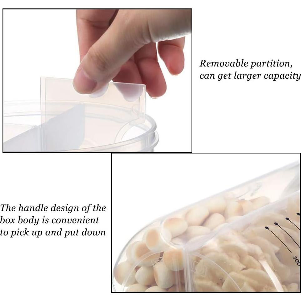 Contenedor Hermético de Alimentos AUONS 1500ml 3 Compartimentos