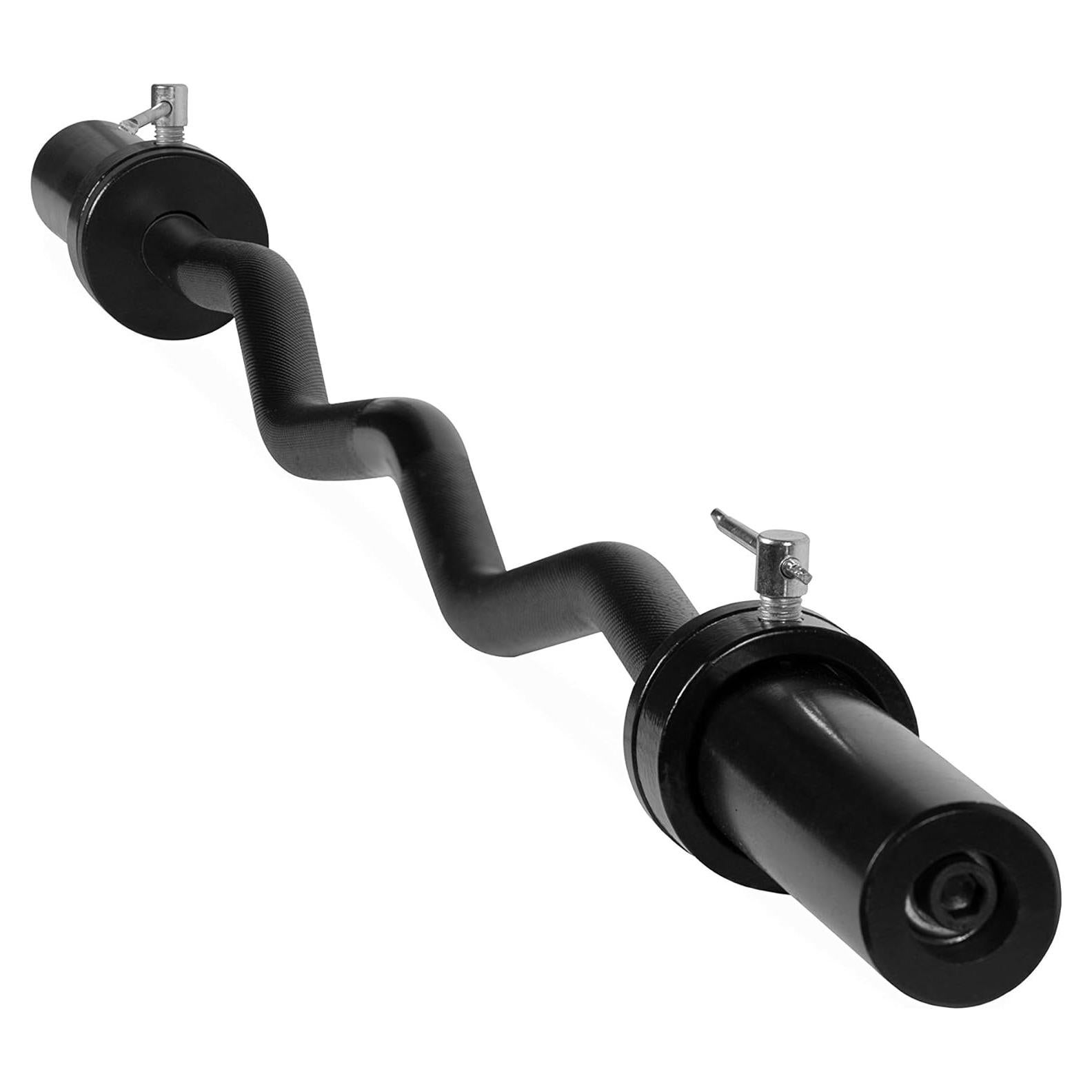 Barra EZ Curl Olímpica 120cm CAP Barbell 7kg Negro