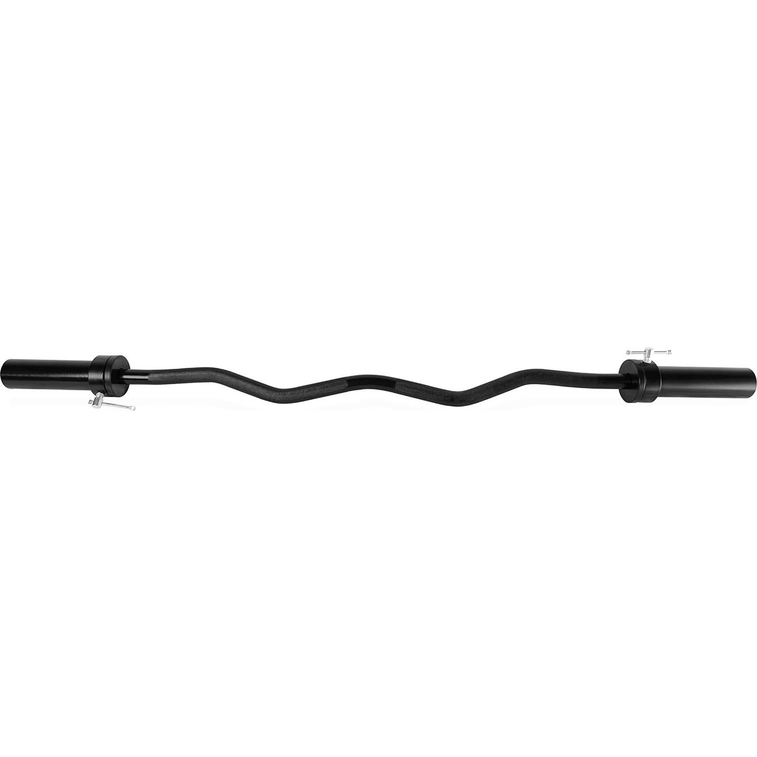 Barra EZ Curl Olímpica 120cm CAP Barbell 7kg Negro