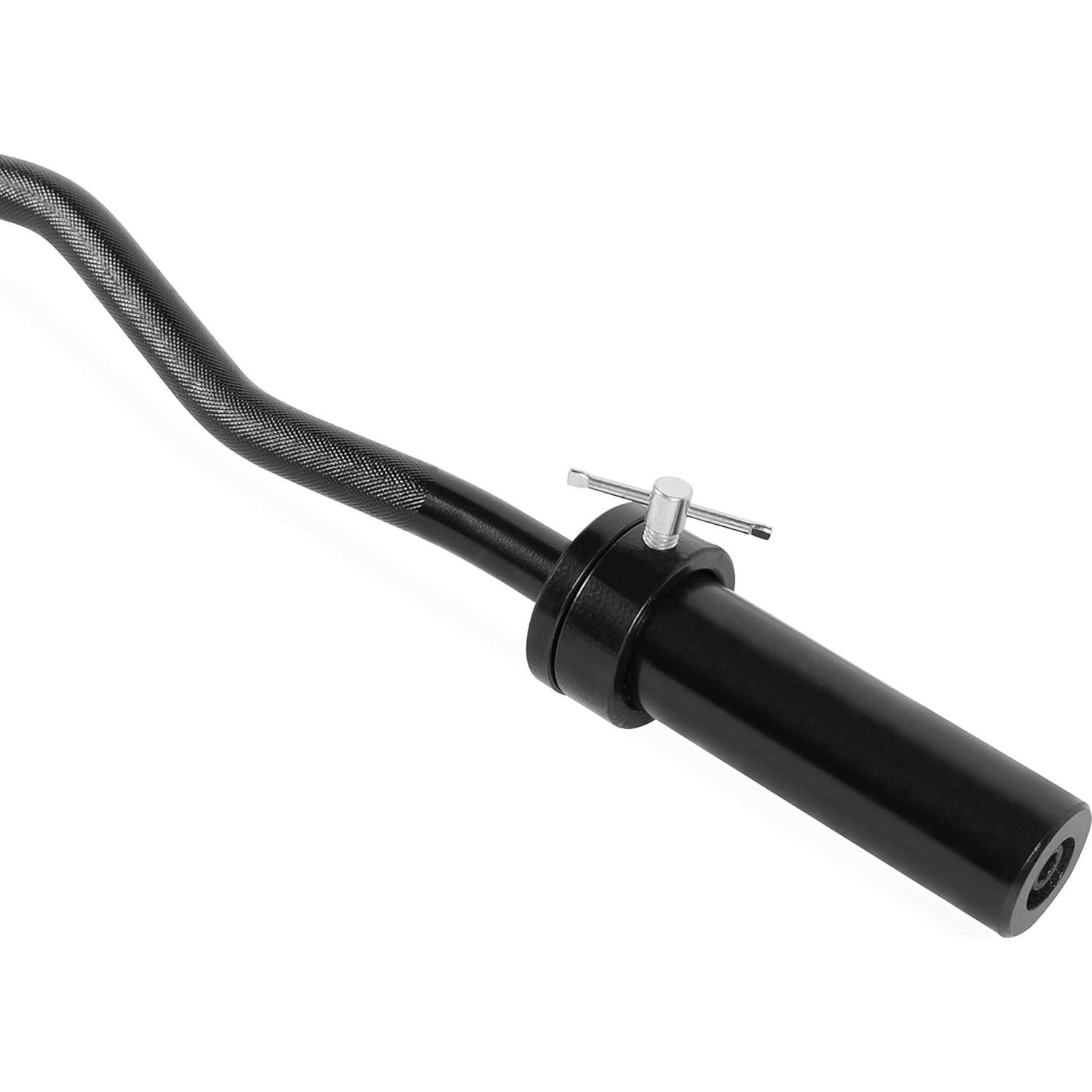 Barra EZ Curl Olímpica 120cm CAP Barbell 7kg Negro