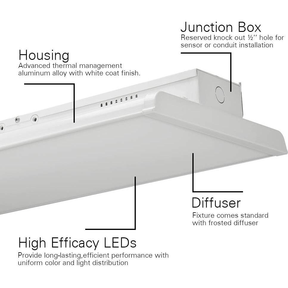 Luz LED de Alta Bahía Konlite 300W 42000LM 5000K Paquete 2