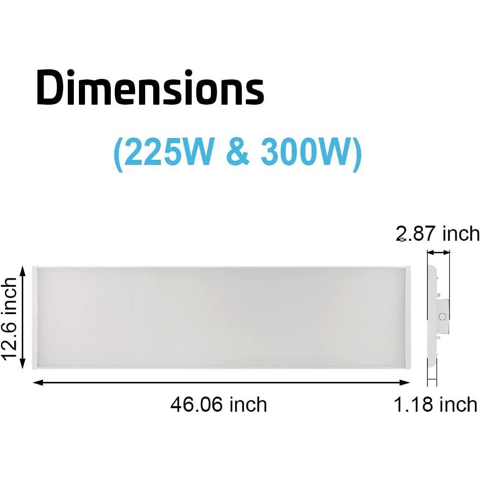 Luz LED de Alta Bahía Konlite 300W 42000LM 5000K Paquete 2