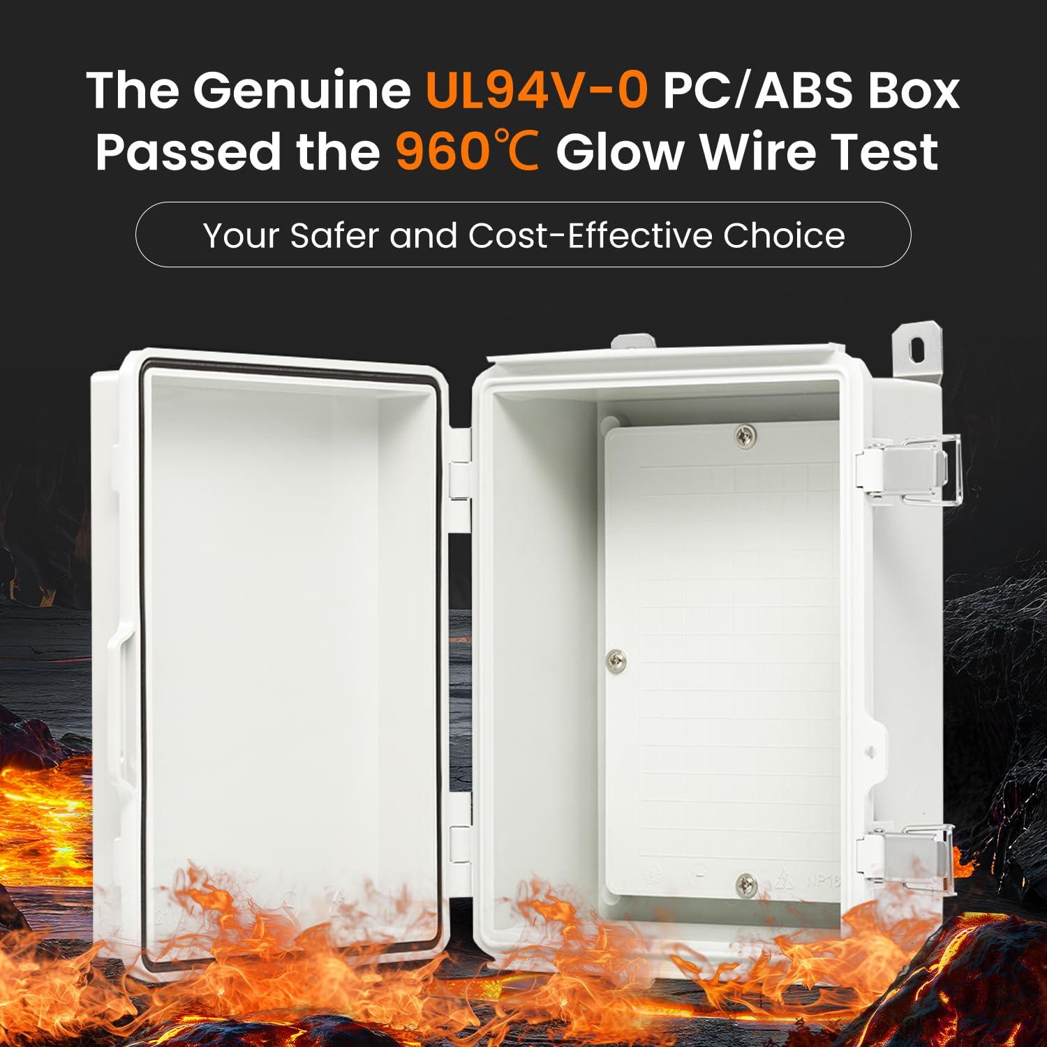 Caja Eléctrica Exterior QILIPSU 21x16x10cm IP66 Gris