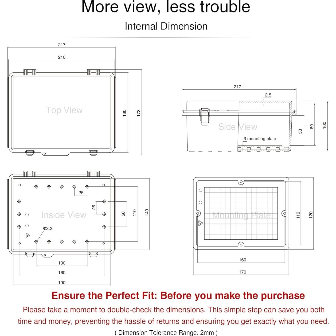 Caja Eléctrica Exterior QILIPSU 21x16x10cm IP66 Gris