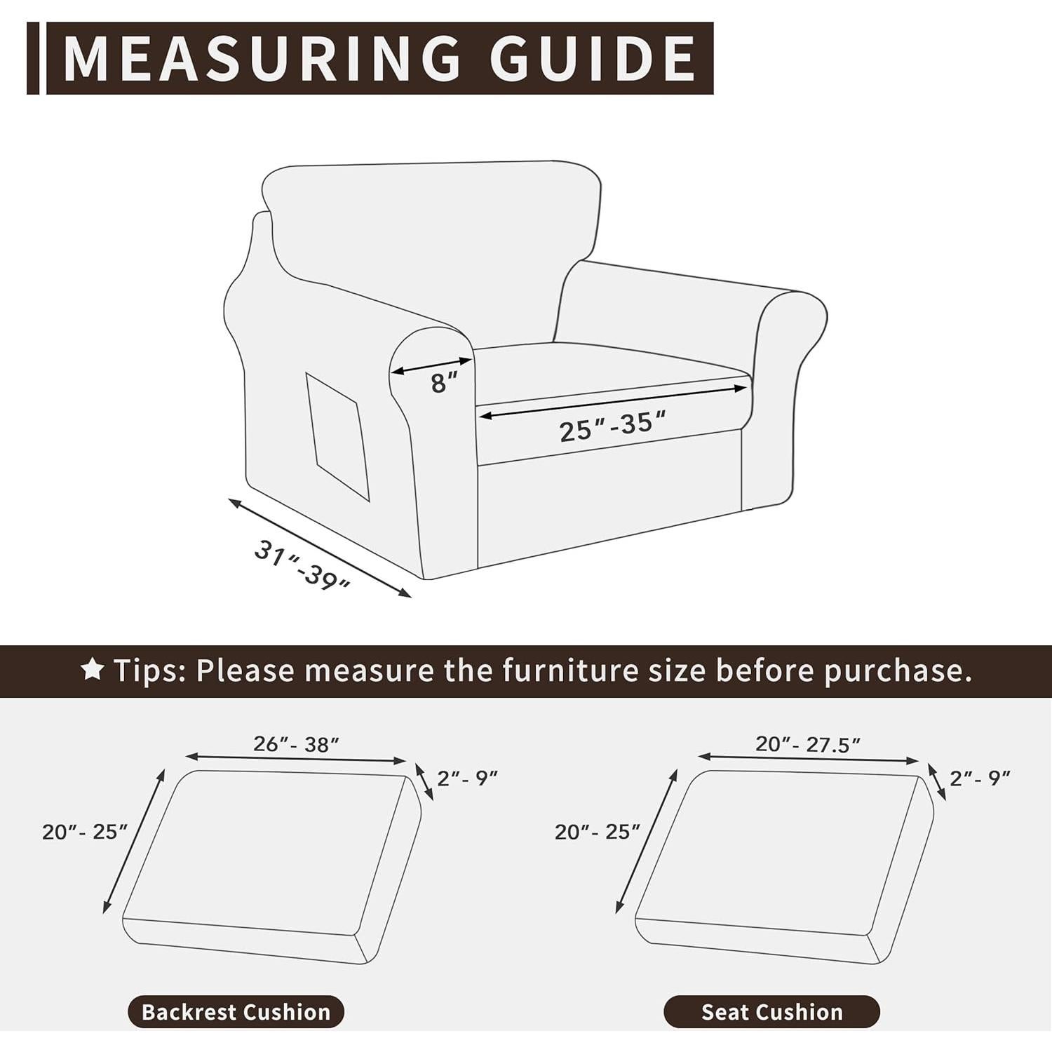 Funda de Silla Stretch Easy-Going 3 Piezas Negra Pequeña