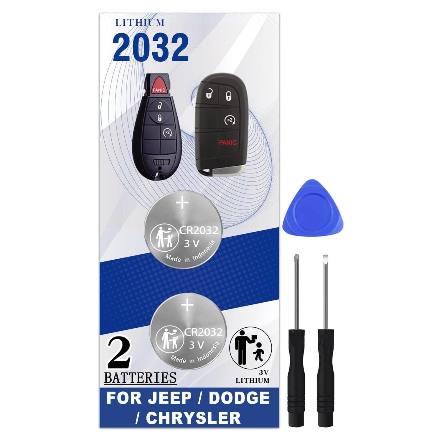 Batería de Reemplazo CR2032 para Llave Jeep Dodge Chrysler