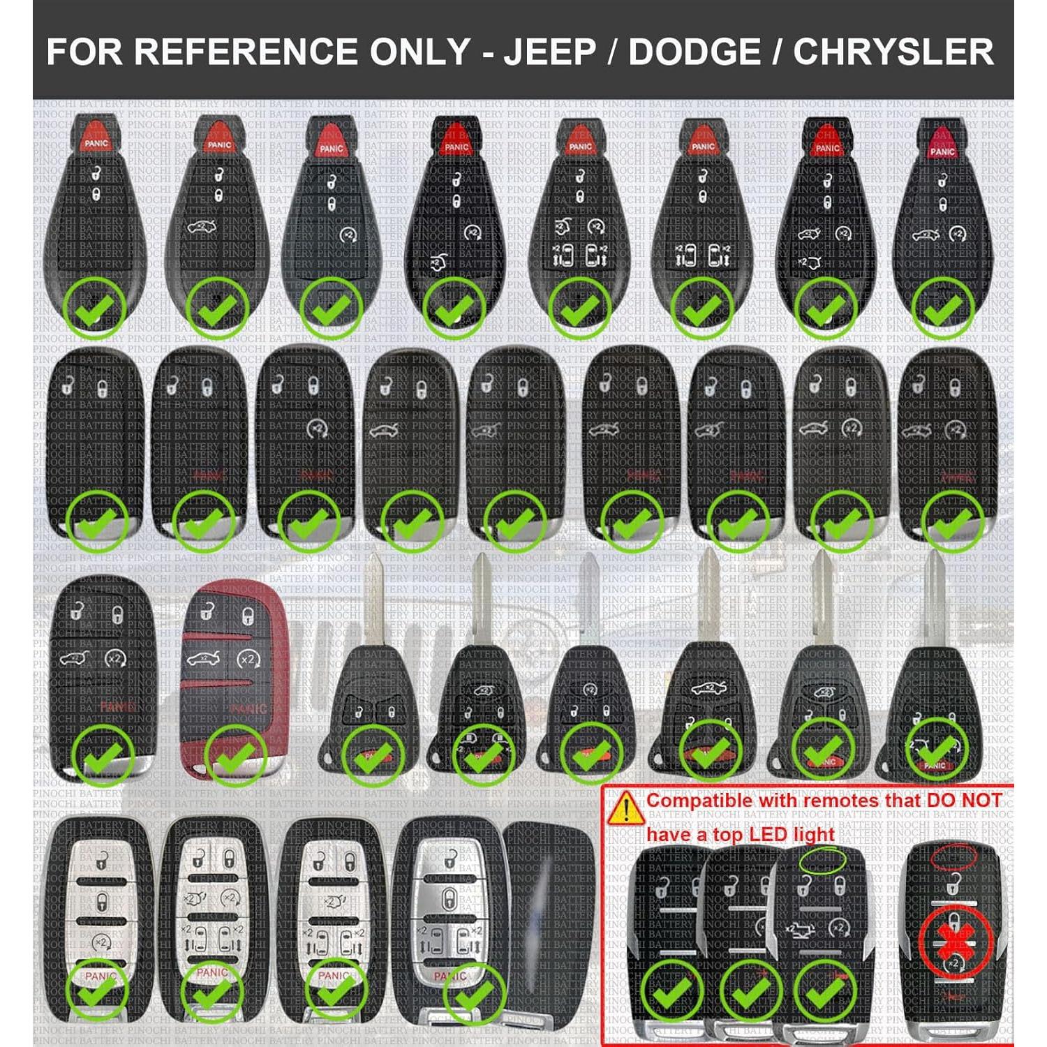 Batería de Reemplazo CR2032 para Llave Jeep Dodge Chrysler