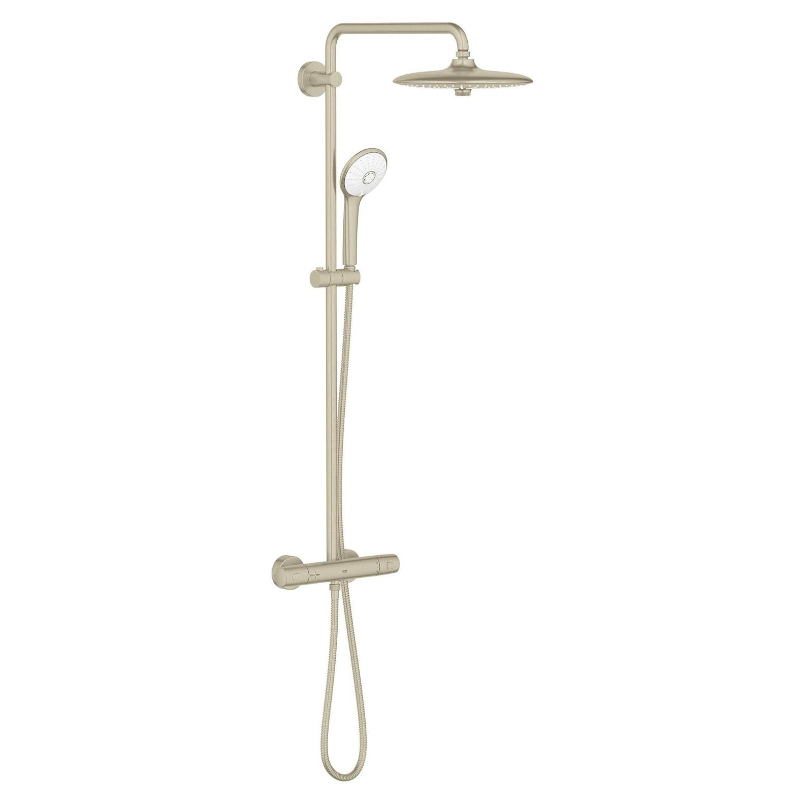 Sistema de Ducha Termostático GROHE Euphoria 260 26 cm Níquel Cepillado