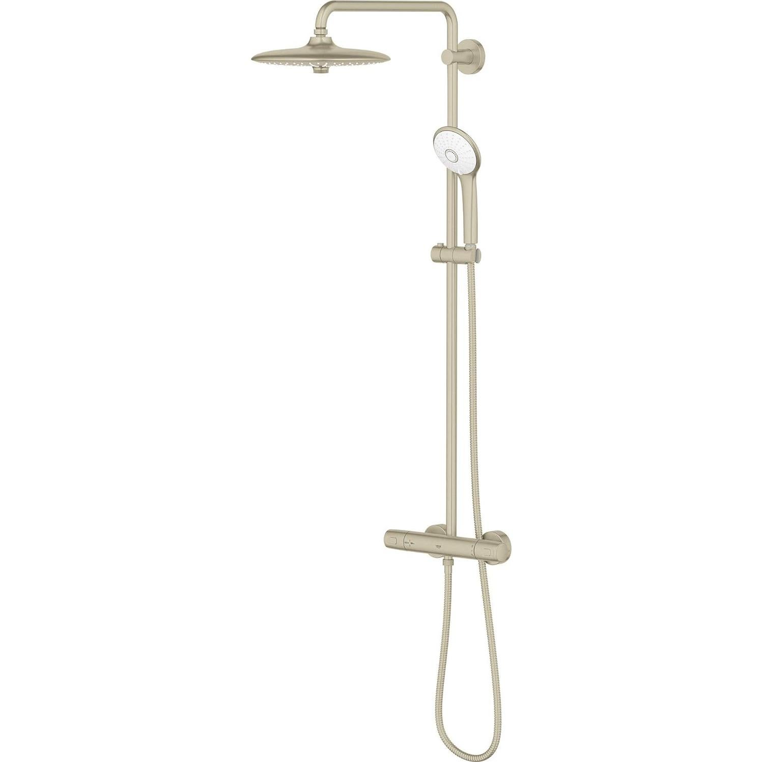 Sistema de Ducha Termostático GROHE Euphoria 260 26 cm Níquel Cepillado