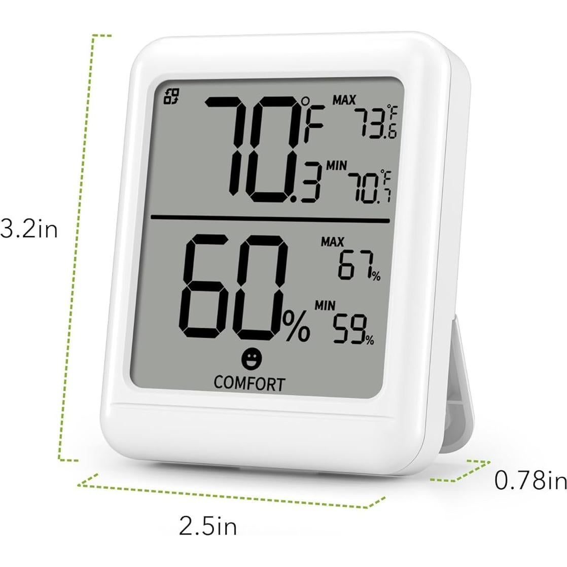 Termómetro Higrómetro Digital BN-LINK Bluetooth 2 Paquete