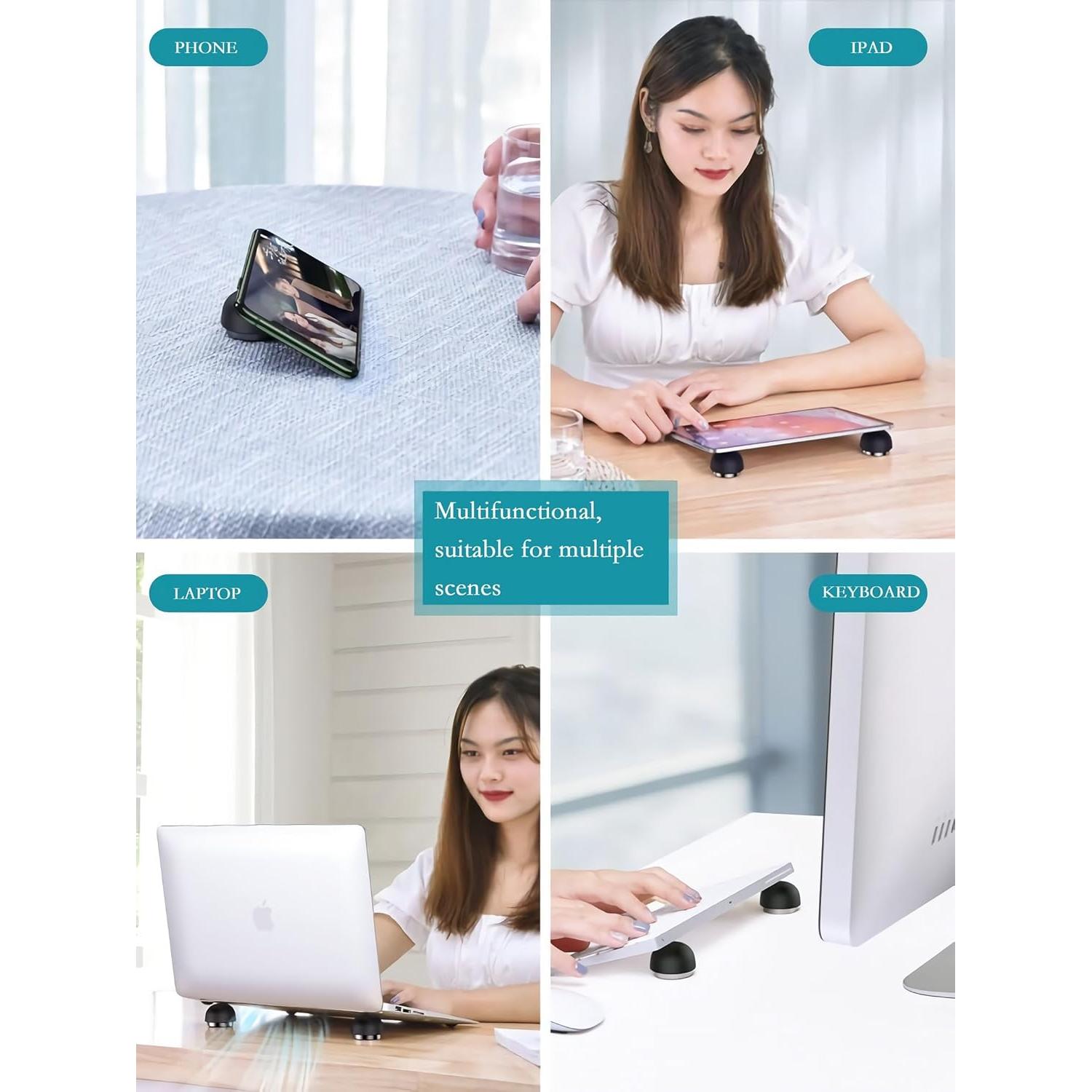 Base de Enfriamiento para Laptop LVSU, Soporte Ergonómico Negro