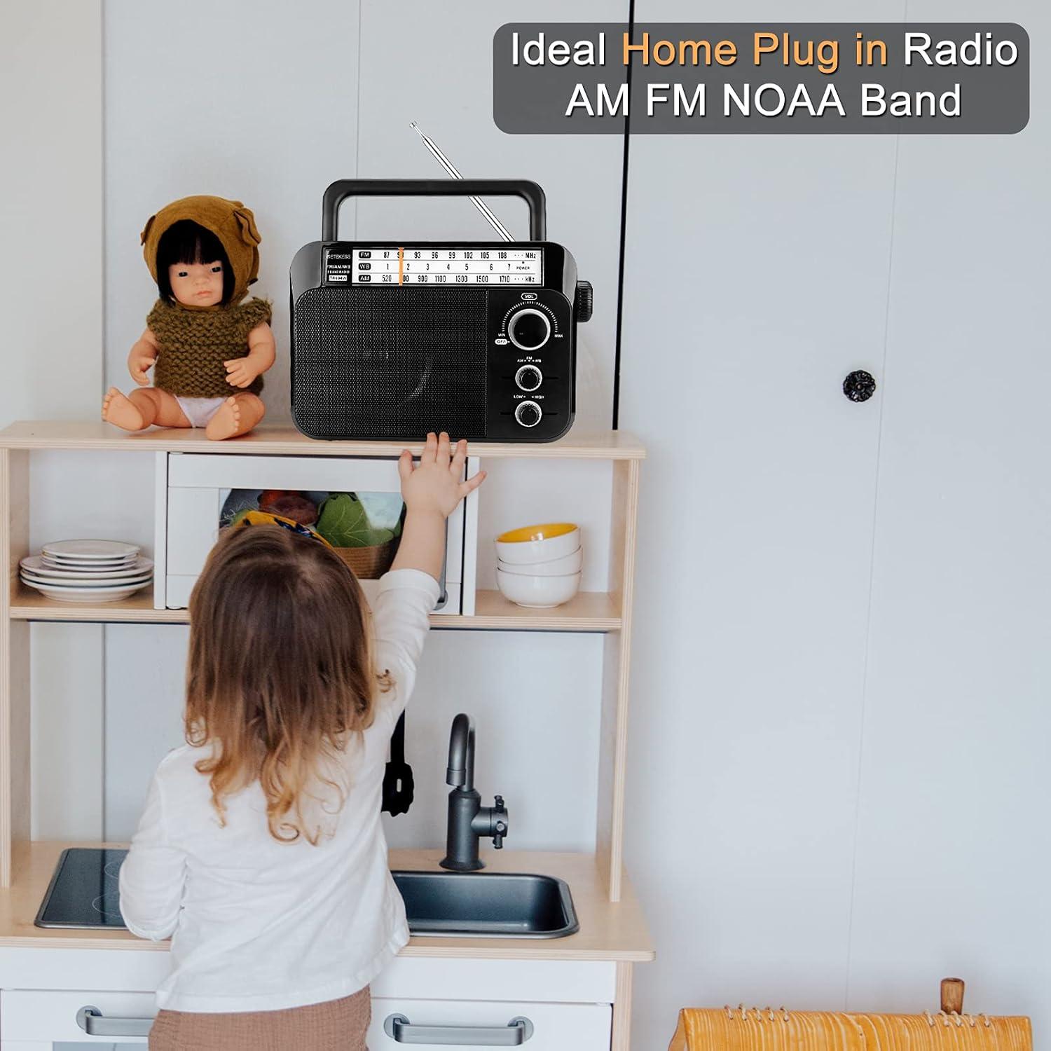 Radio Meteorológica Portátil Retekess TR604W AM FM NOAA