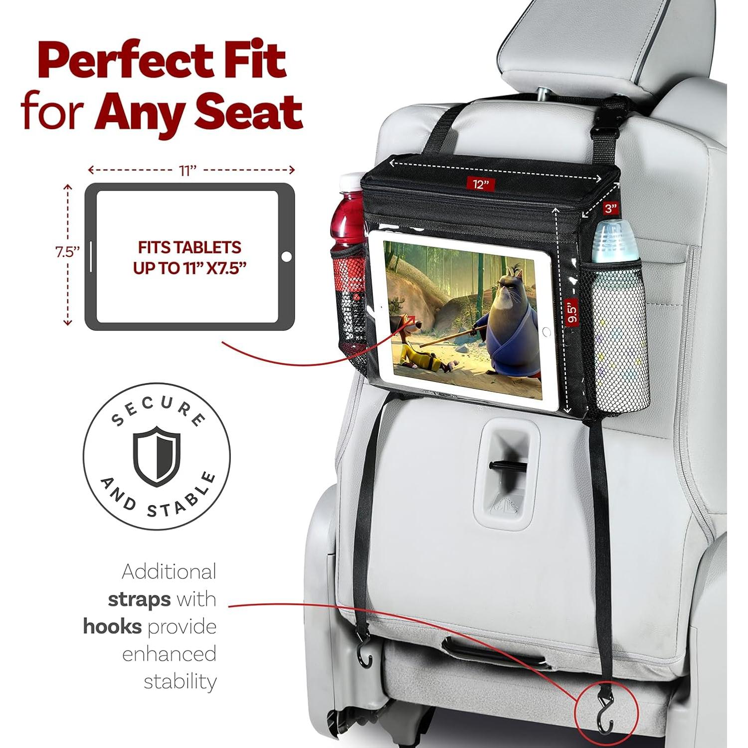 Organizador de respaldo de asiento Lebogner con soporte para tabletas