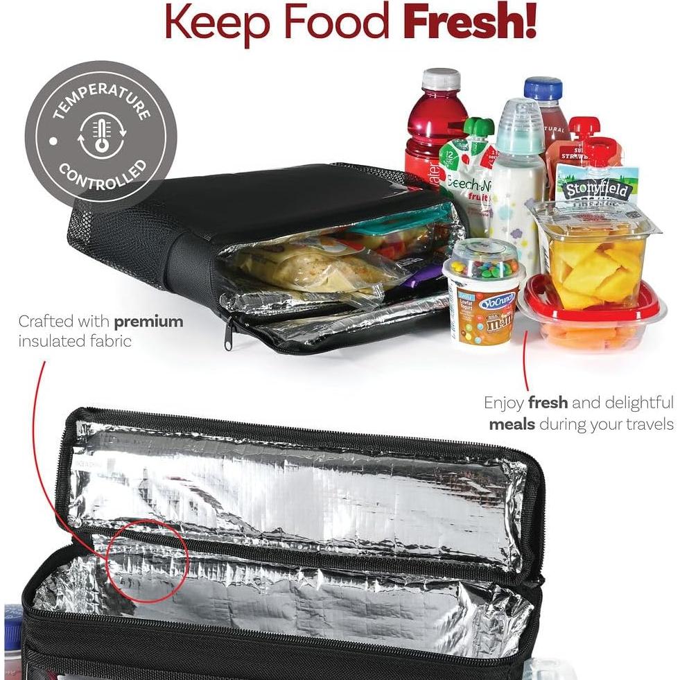 Organizador de respaldo de asiento Lebogner con soporte para tabletas