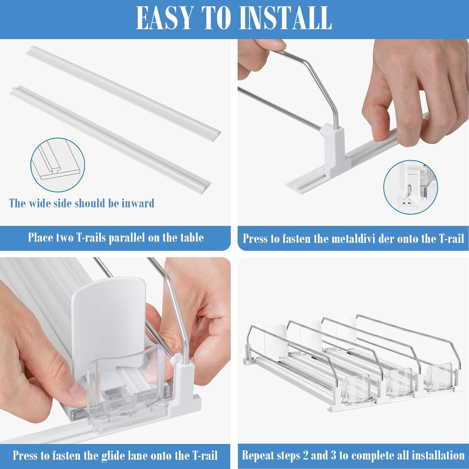 Organizador de Bebidas Asika Ajustable para Refrigerador 38 cm