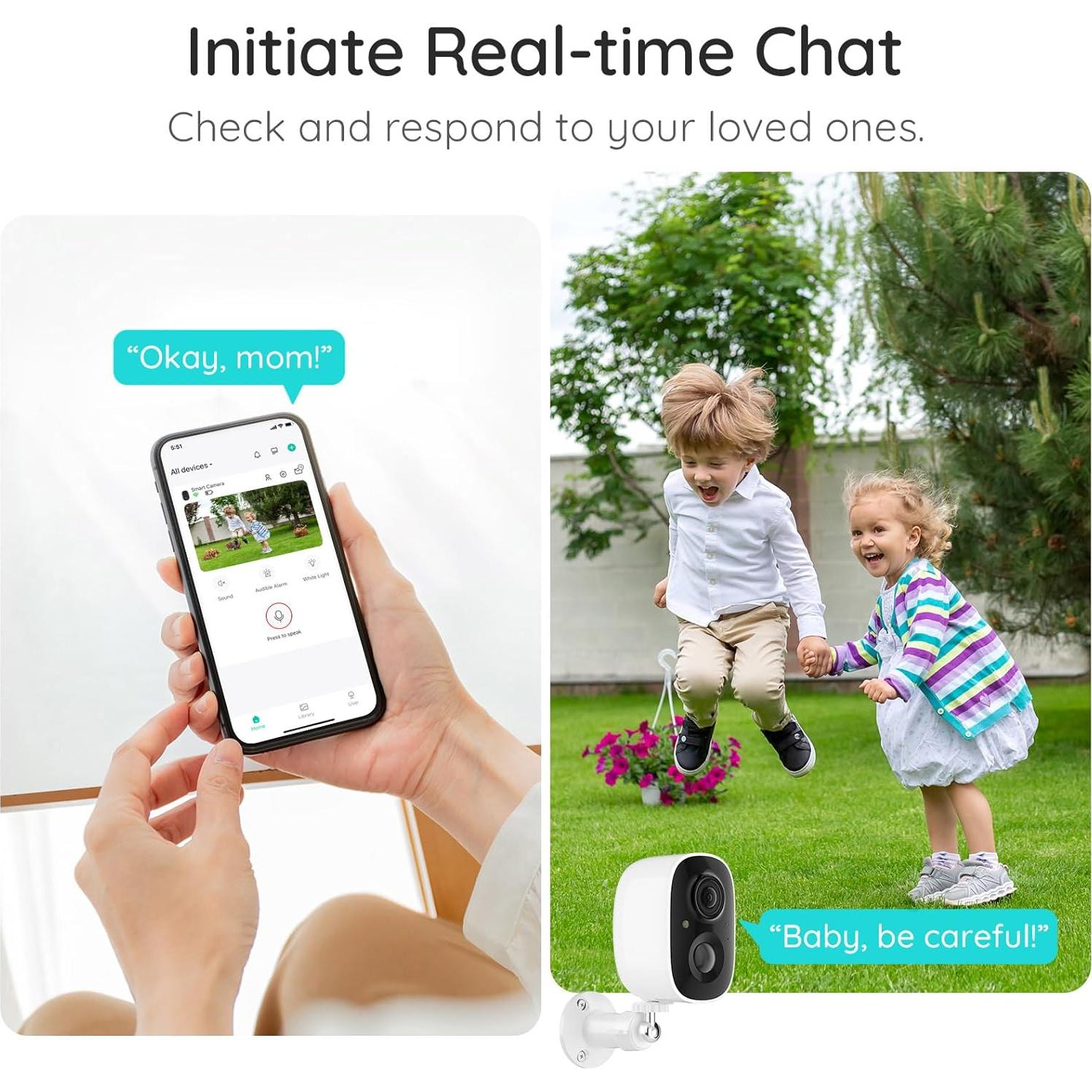 Cámara de Seguridad Inalámbrica CURISEE CRS300 2K con Batería