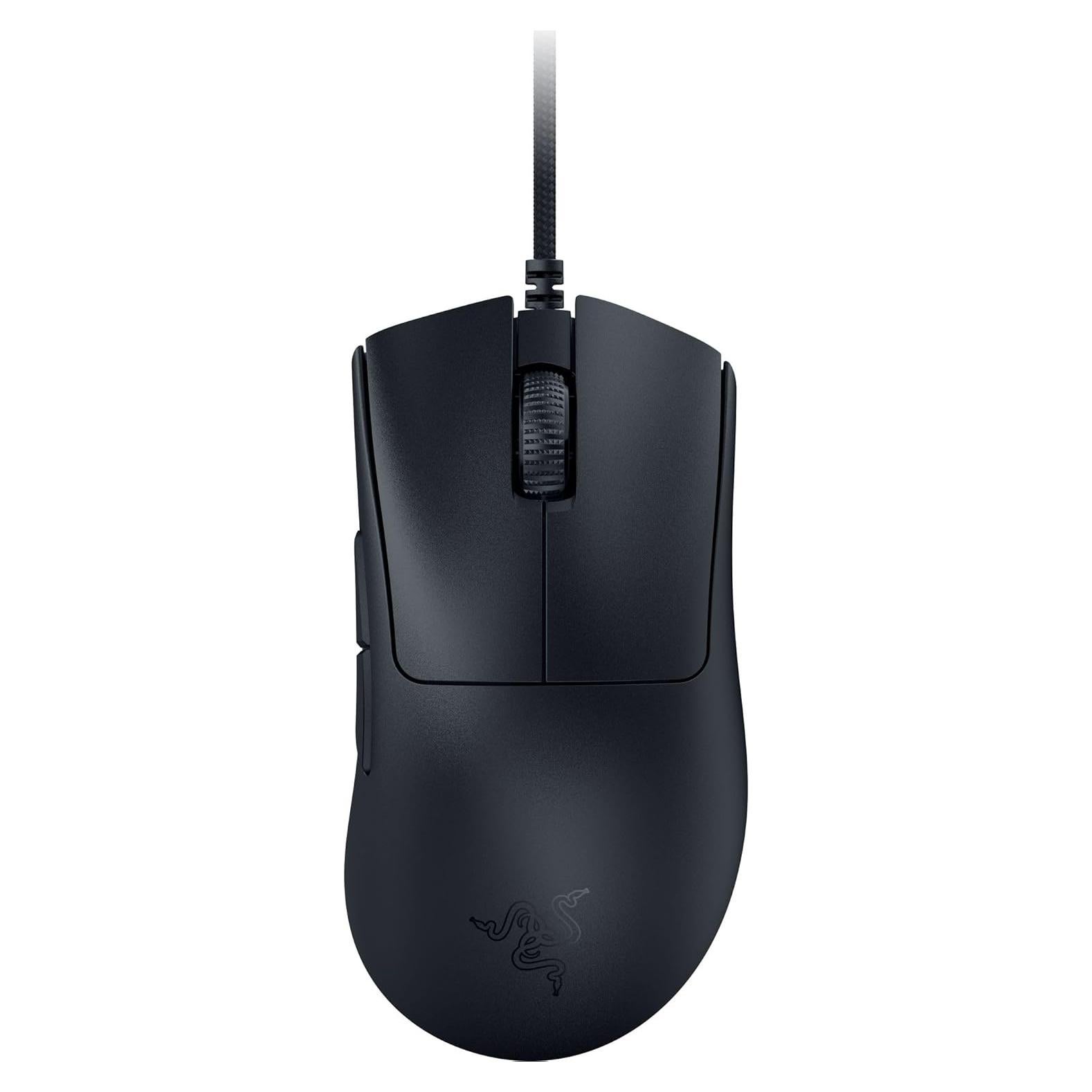 Razer DeathAdder V3 Wired Gaming Mouse: 59g Ultra Lightweight - Focus Pro 30K Optical Sensor - Fast Optical Switches Gen-3-8K Hz HyperPolling-6 Programmable Buttons -Ergonomic -Speedflex Cable- Black