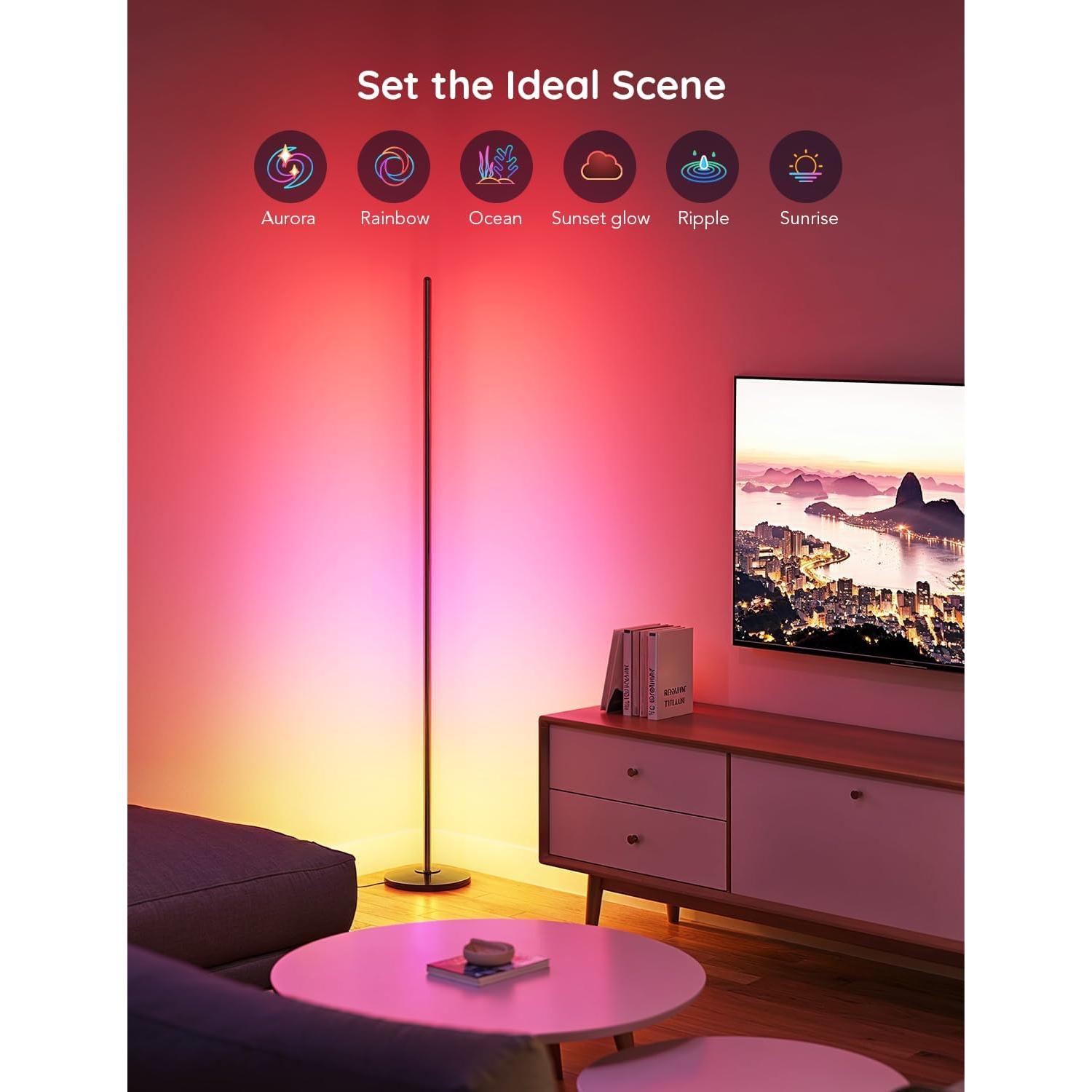 Lámpara de Suelo LED Govee H6076 RGBIC 1000 Lúmenes Control Alexa