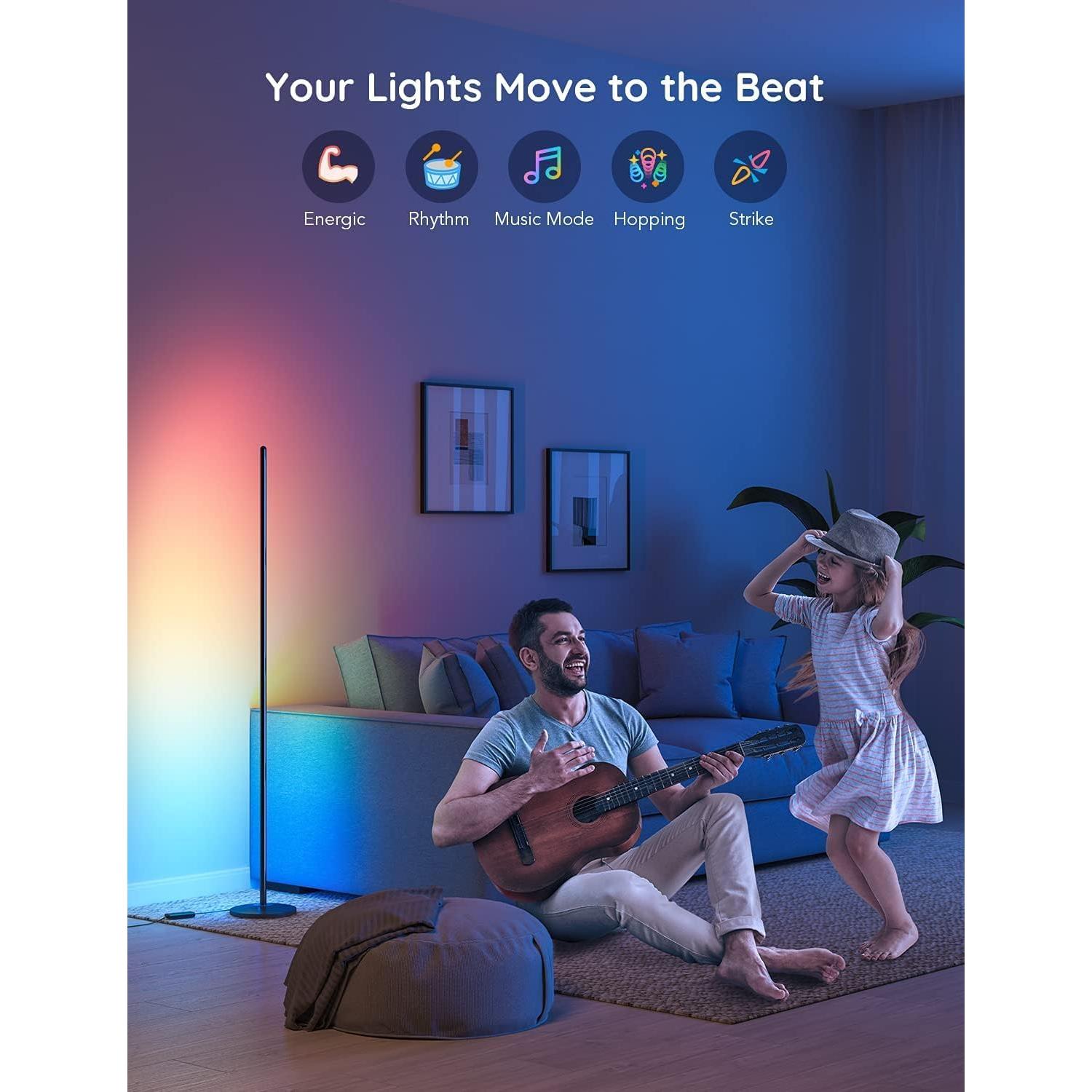 Lámpara de Suelo LED Govee H6076 RGBIC 1000 Lúmenes Control Alexa