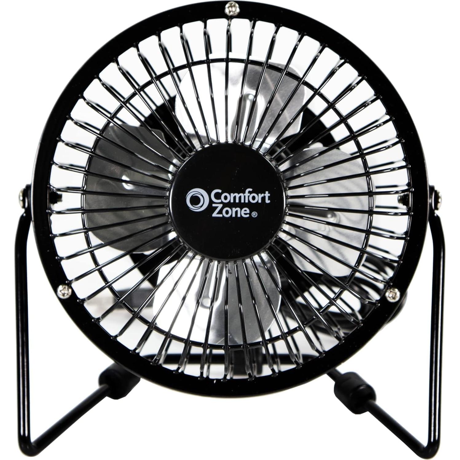 Ventilador de Escritorio Comfort Zone CZHV4BK 10 cm Silencioso