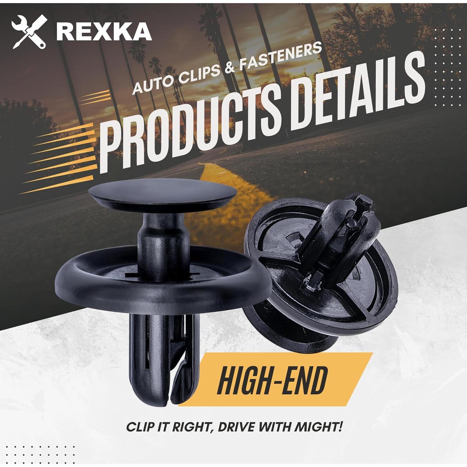 20 Clips de Retención Rexka para Toyota y Lexus 90467-07201