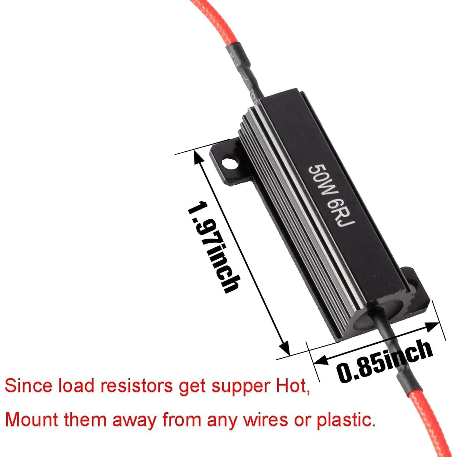 Resistencias de Carga iBrightstar 50W 6ohm para Bombillas LED