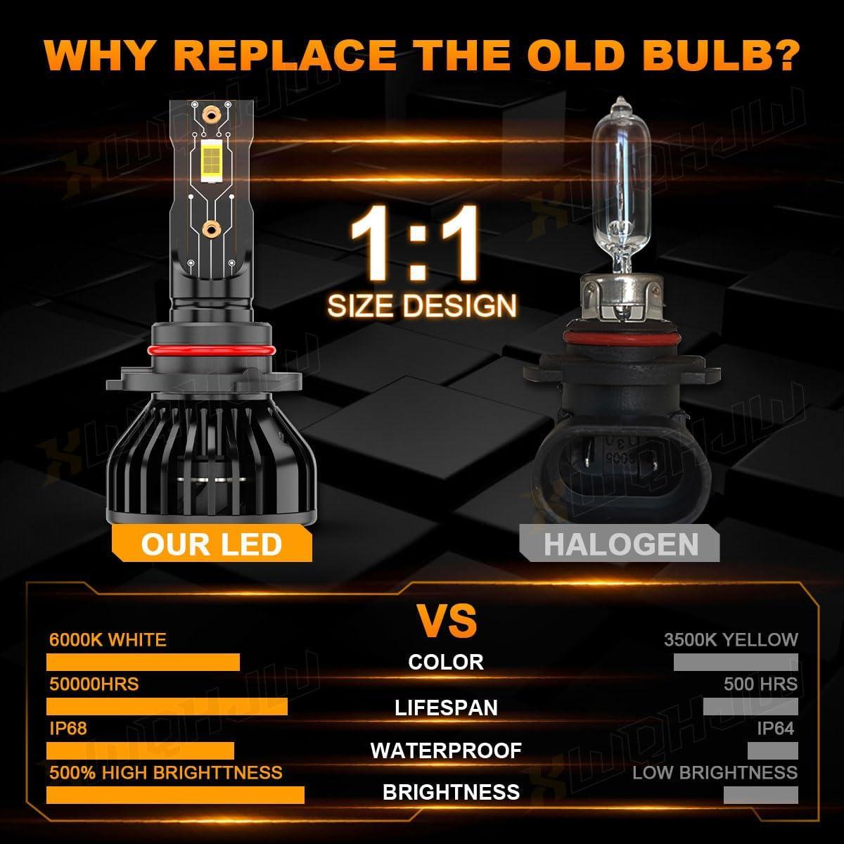 Bombillas de Luz 9005 9006 XWQHJW para Chevy Silverado 1999-2006