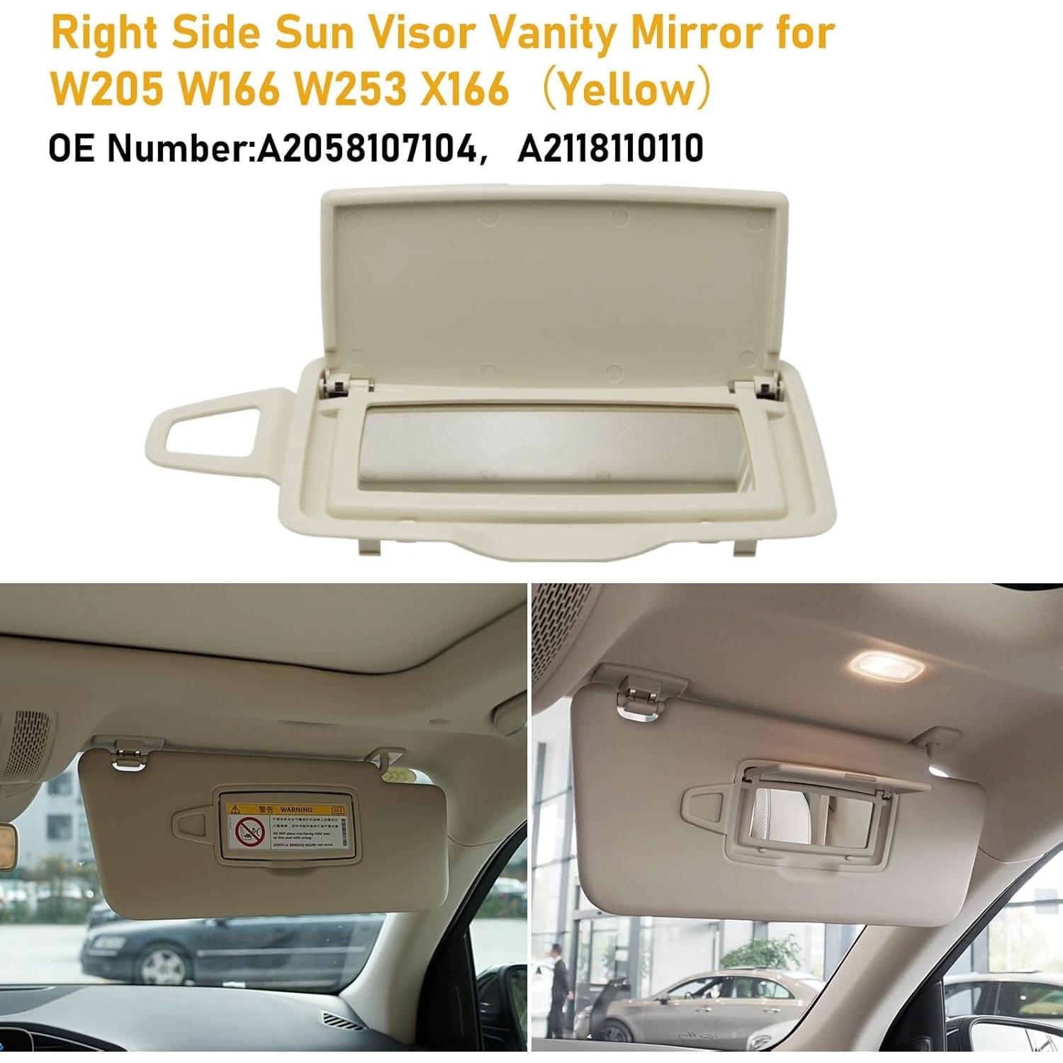 Tapa Espejo Parasol Abodvu Beige Claro para Mercedes Benz