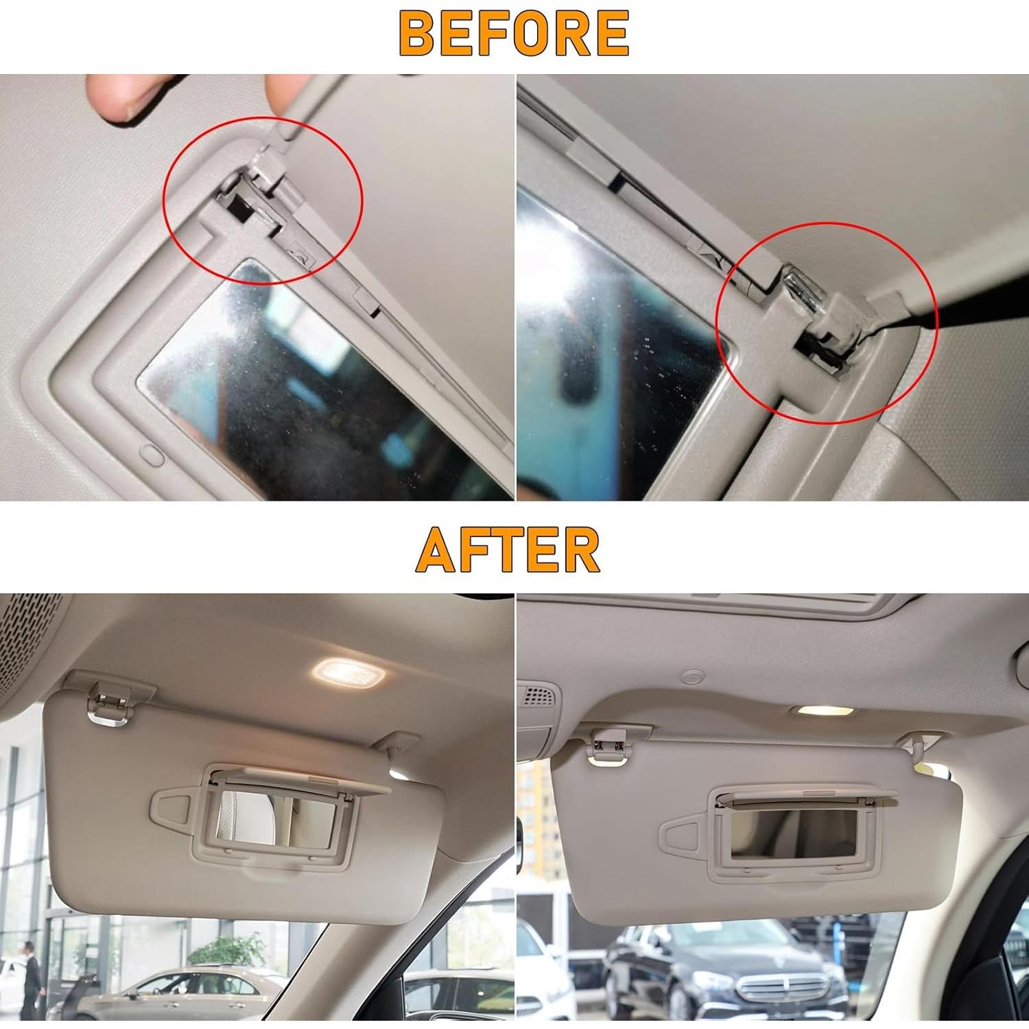 Tapa Espejo Parasol Abodvu Beige Claro para Mercedes Benz