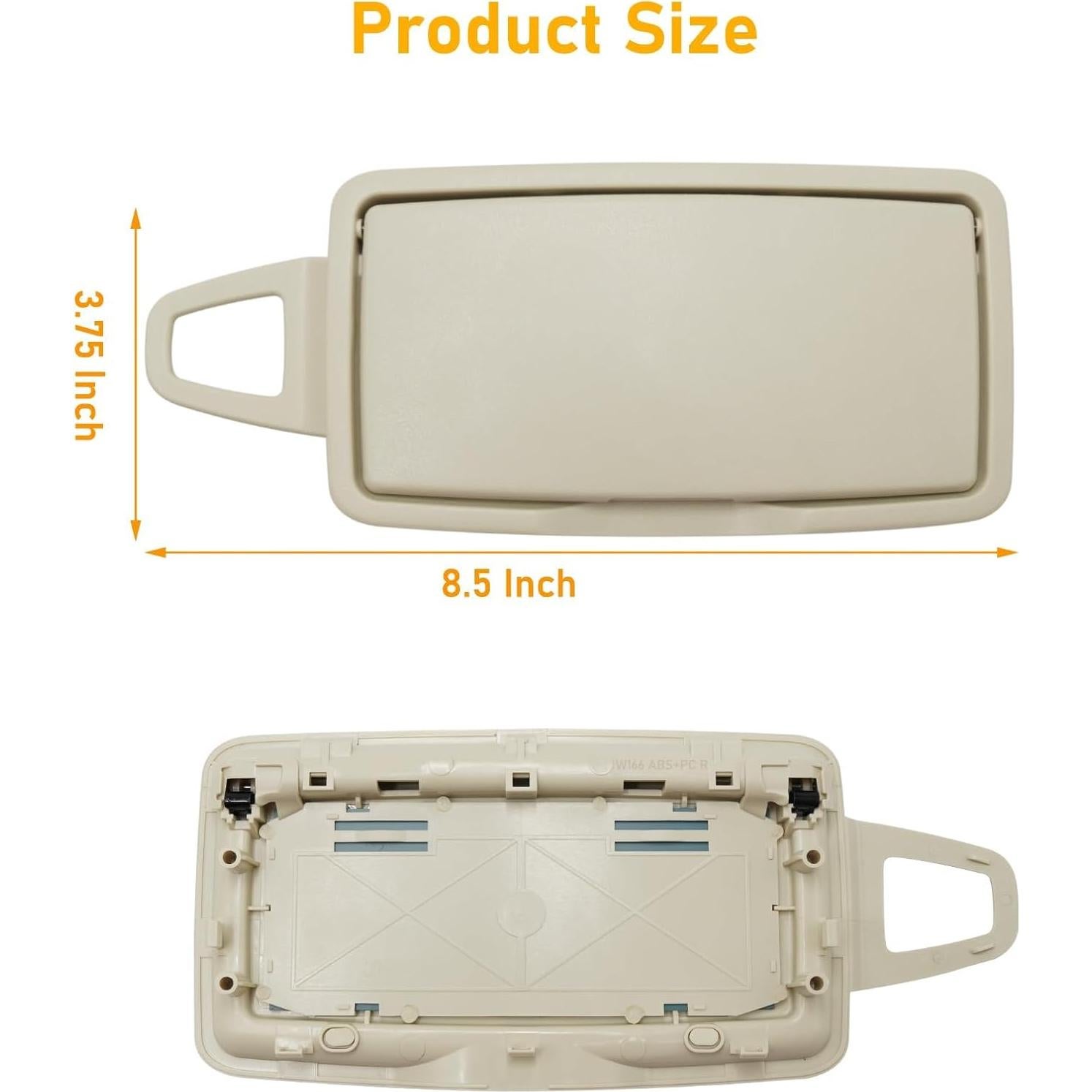 Tapa Espejo Parasol Abodvu Beige Claro para Mercedes Benz